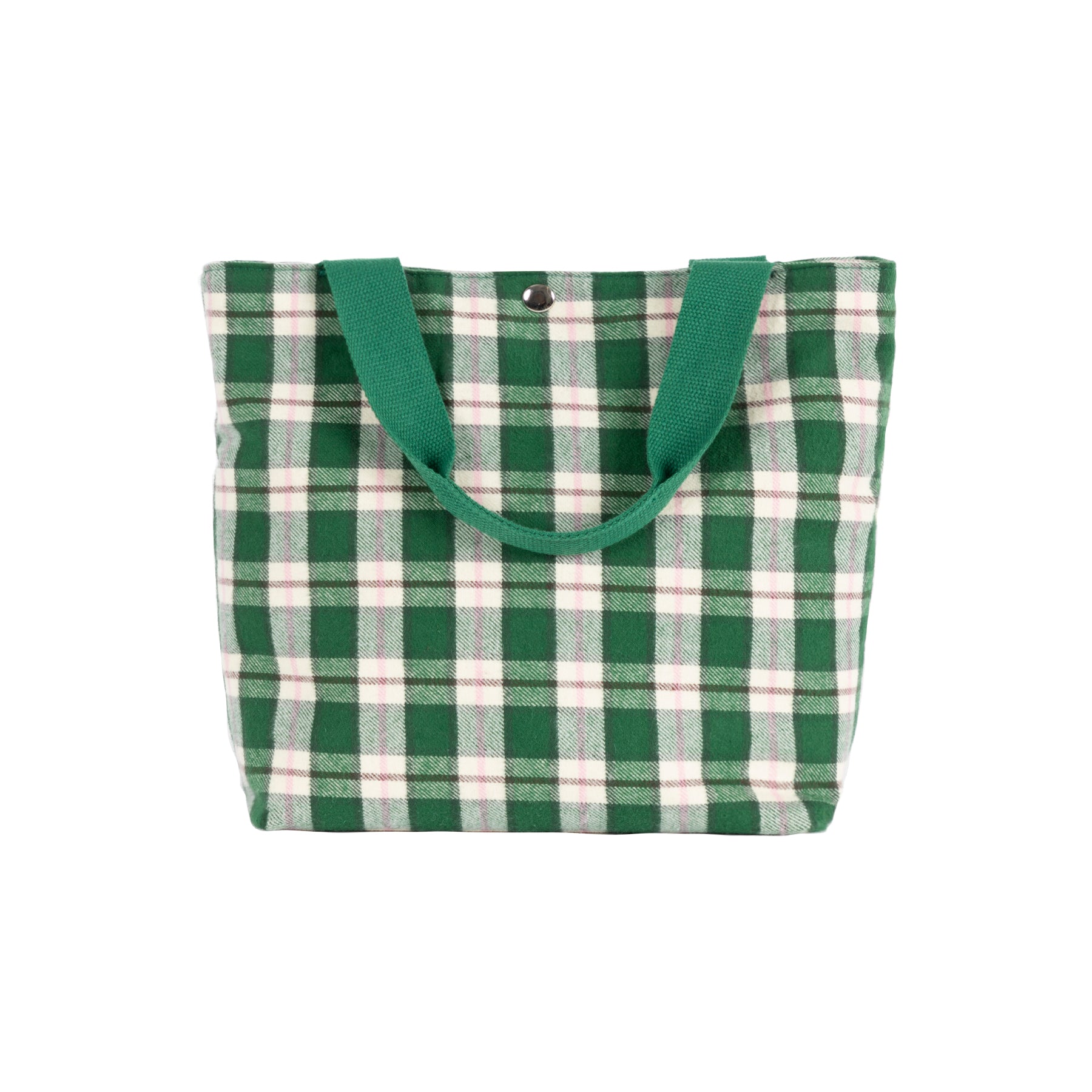 PLAID TOTE BAG by GOLF WANG
