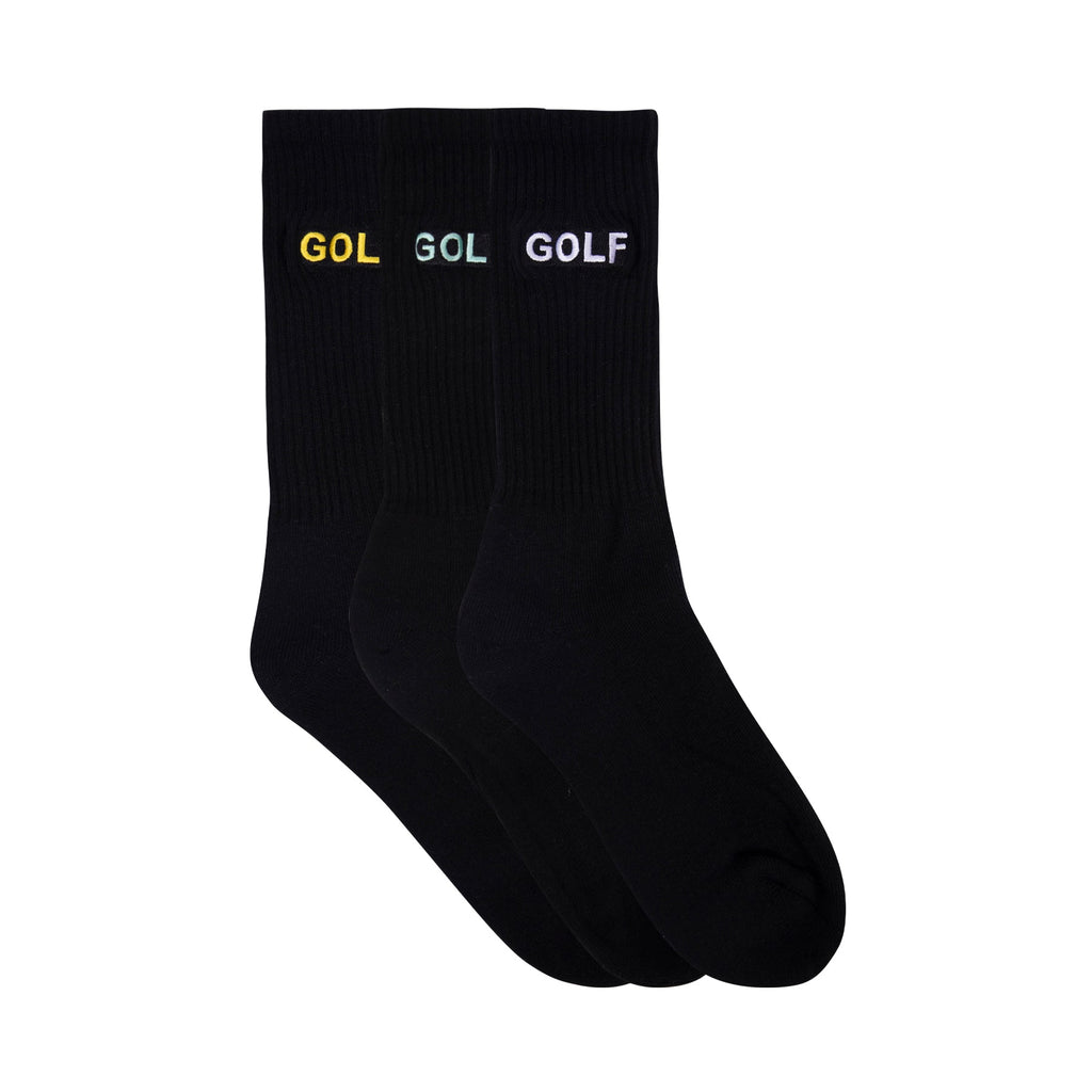 LOGO SOCKS 3PK by GOLF WANG