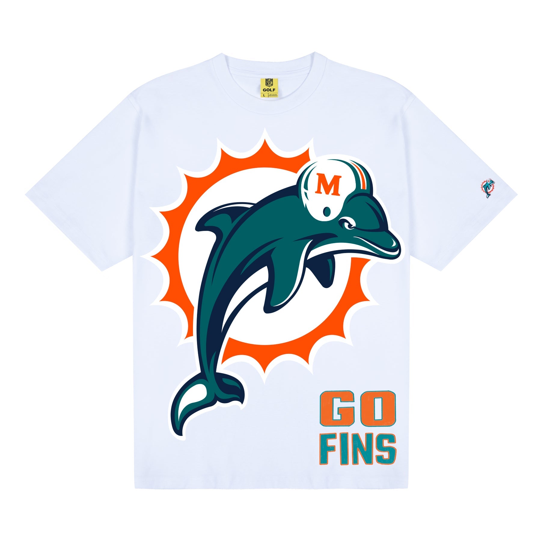 DOLPHINS GO FINS TEE by GOLF WANG