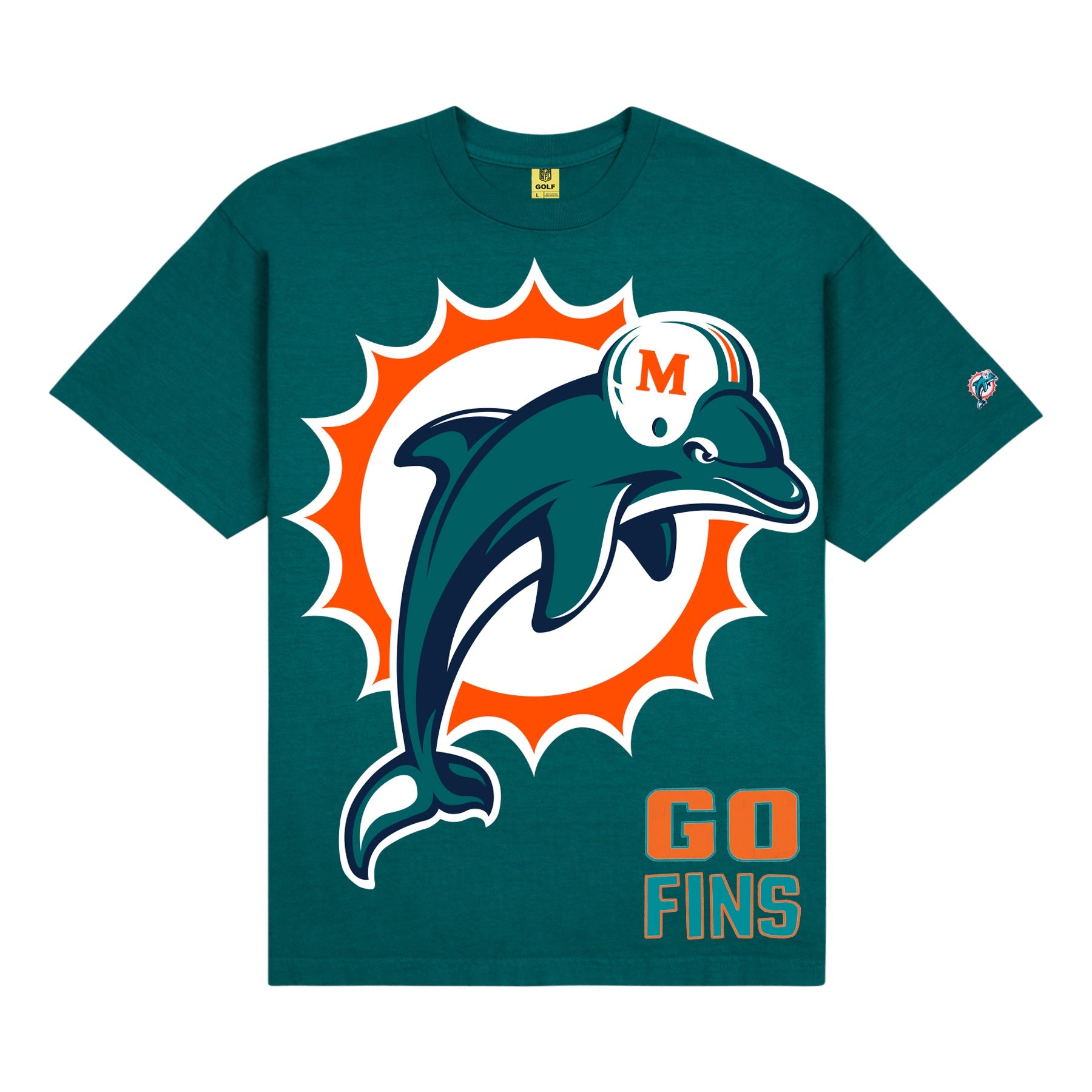 DOLPHINS GO FINS TEE by GOLF WANG