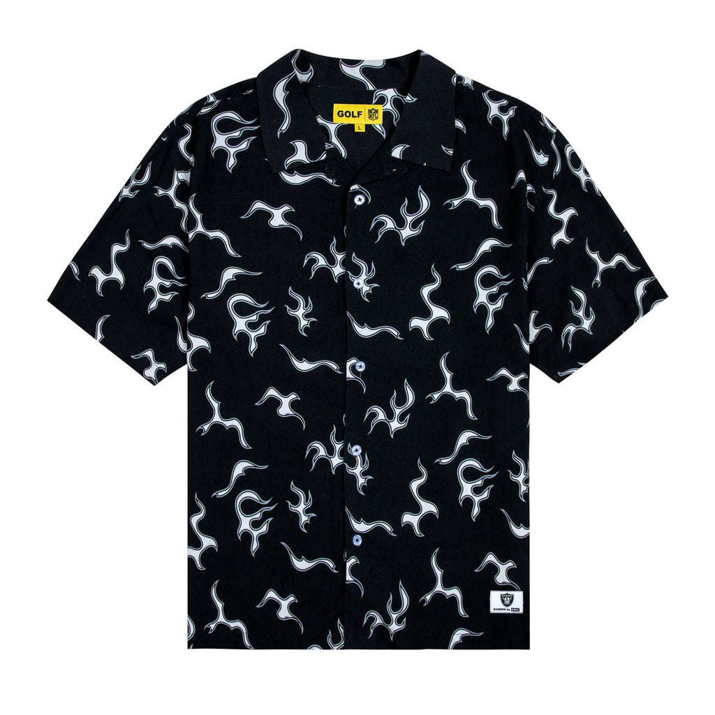 RAIDERS RAYON BUTTON UP by GOLF WANG