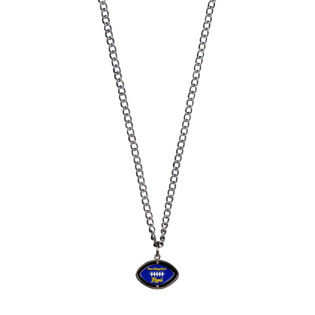 RAMS SPINNING FOOTBALL NECKLACE by GOLF WANG