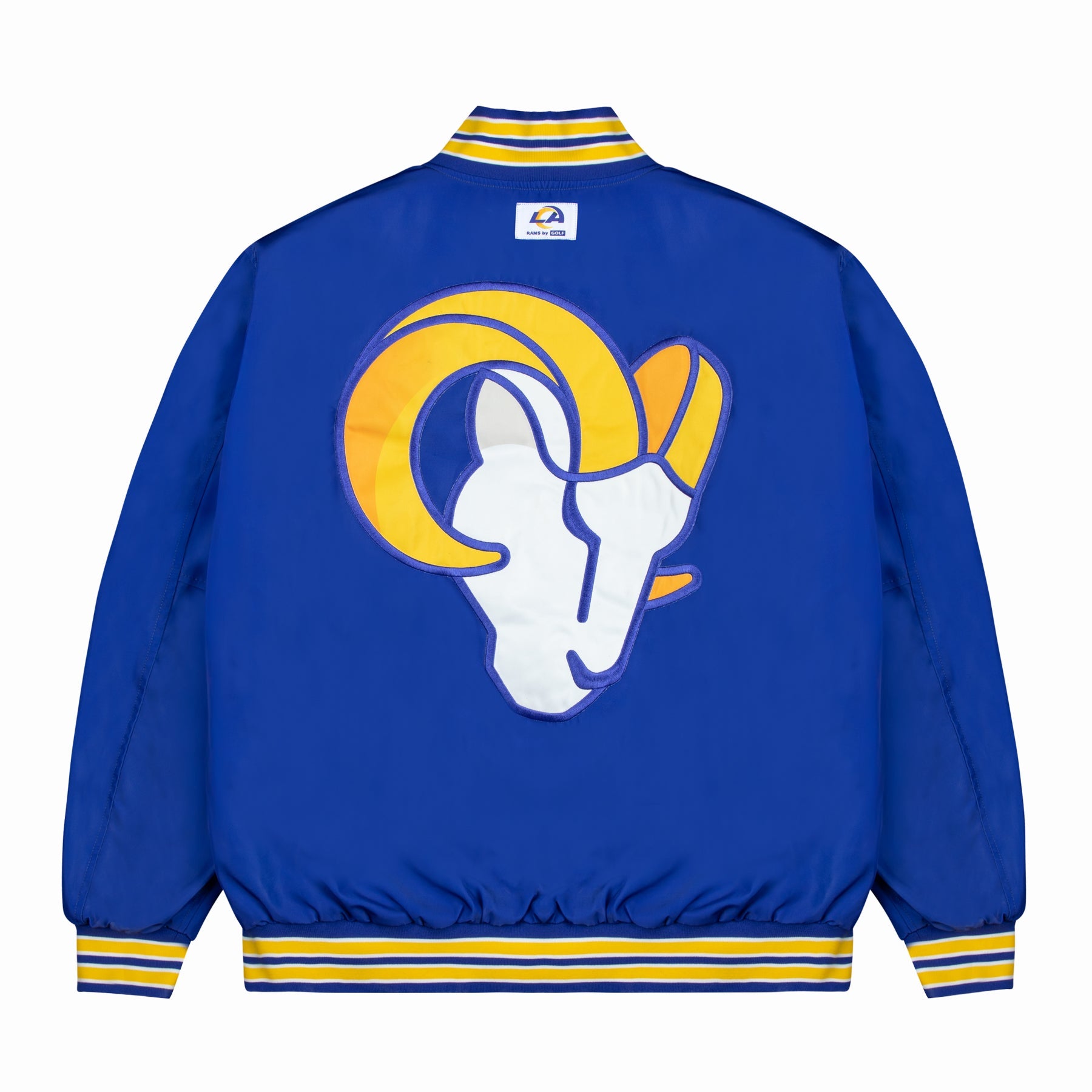 RAMS SATIN BOMBER JACKET by GOLF WANG