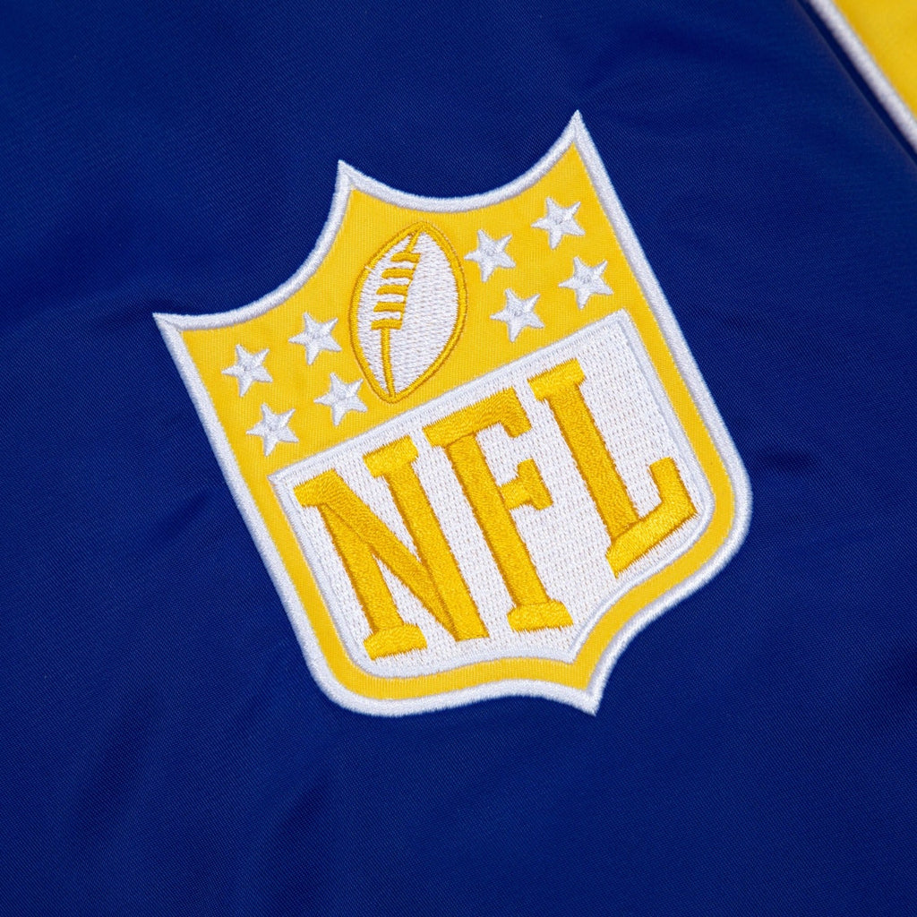 RAMS SATIN BOMBER JACKET by GOLF WANG