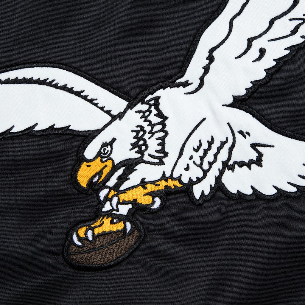 EAGLES SATIN BOMBER JACKET by GOLF WANG