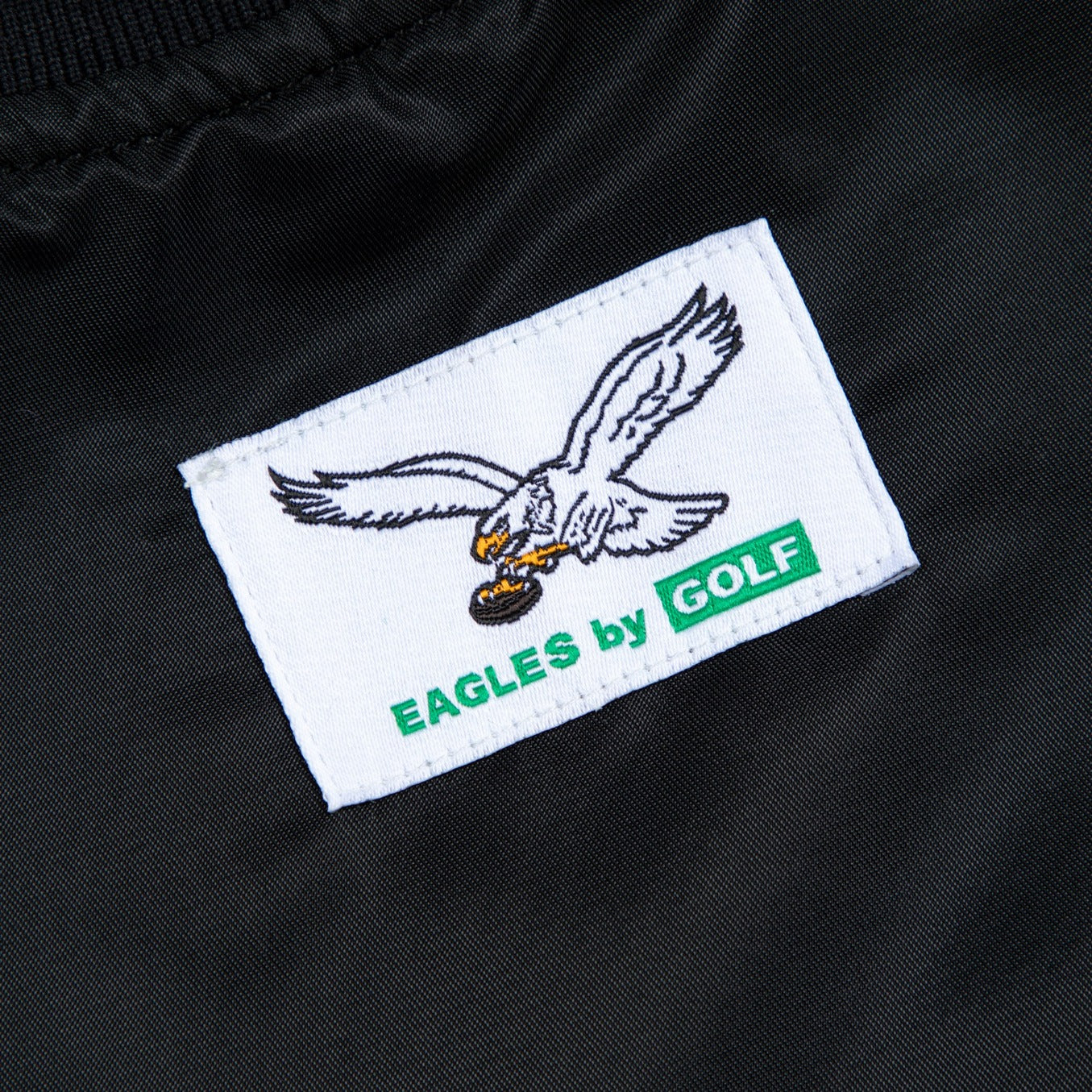 EAGLES SATIN BOMBER JACKET by GOLF WANG