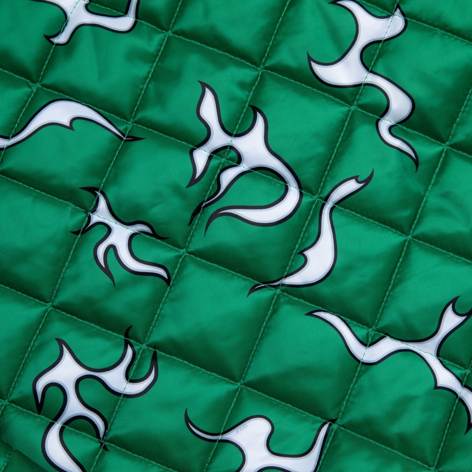 EAGLES SATIN BOMBER JACKET by GOLF WANG