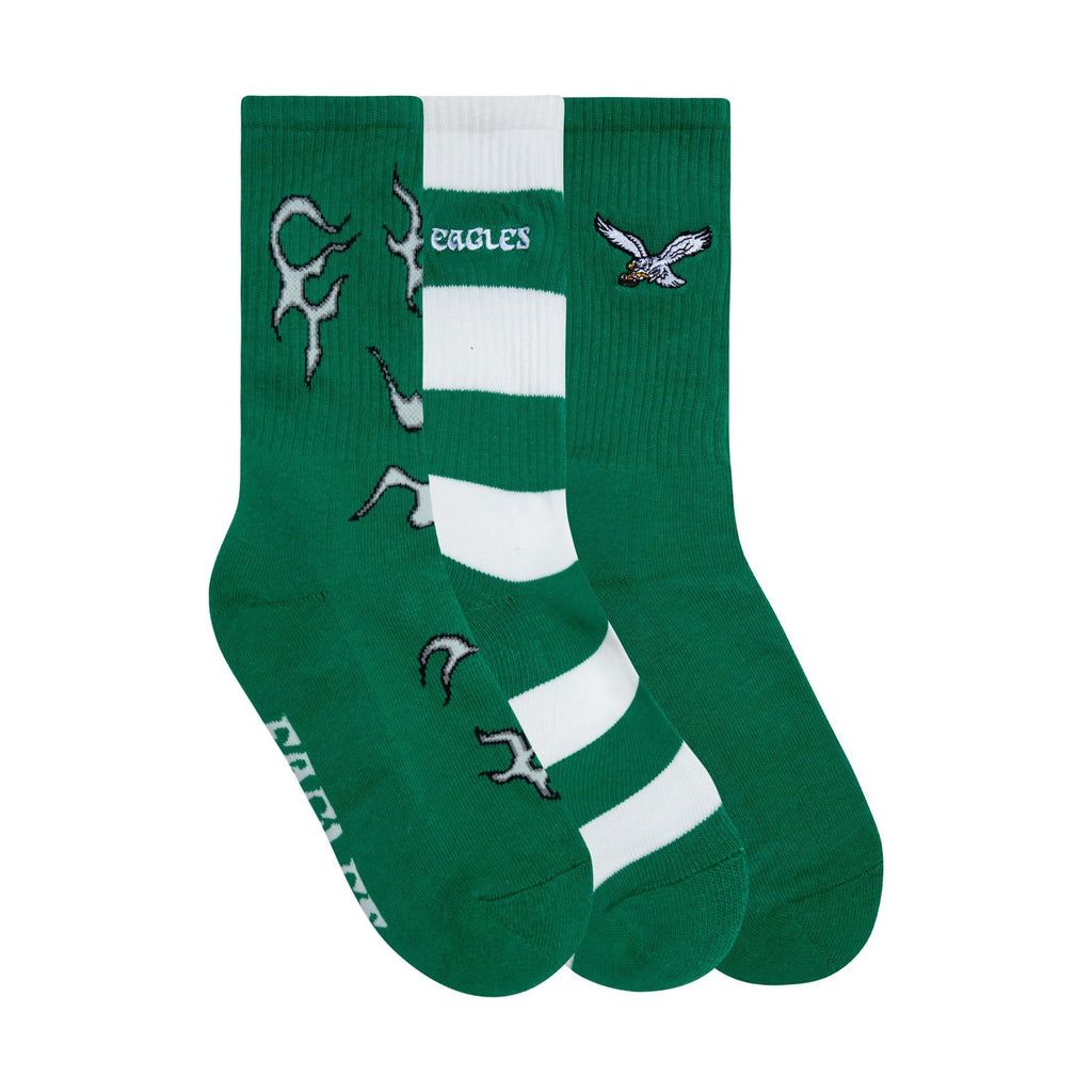 EAGLES 3PK SOCKS by GOLF WANG
