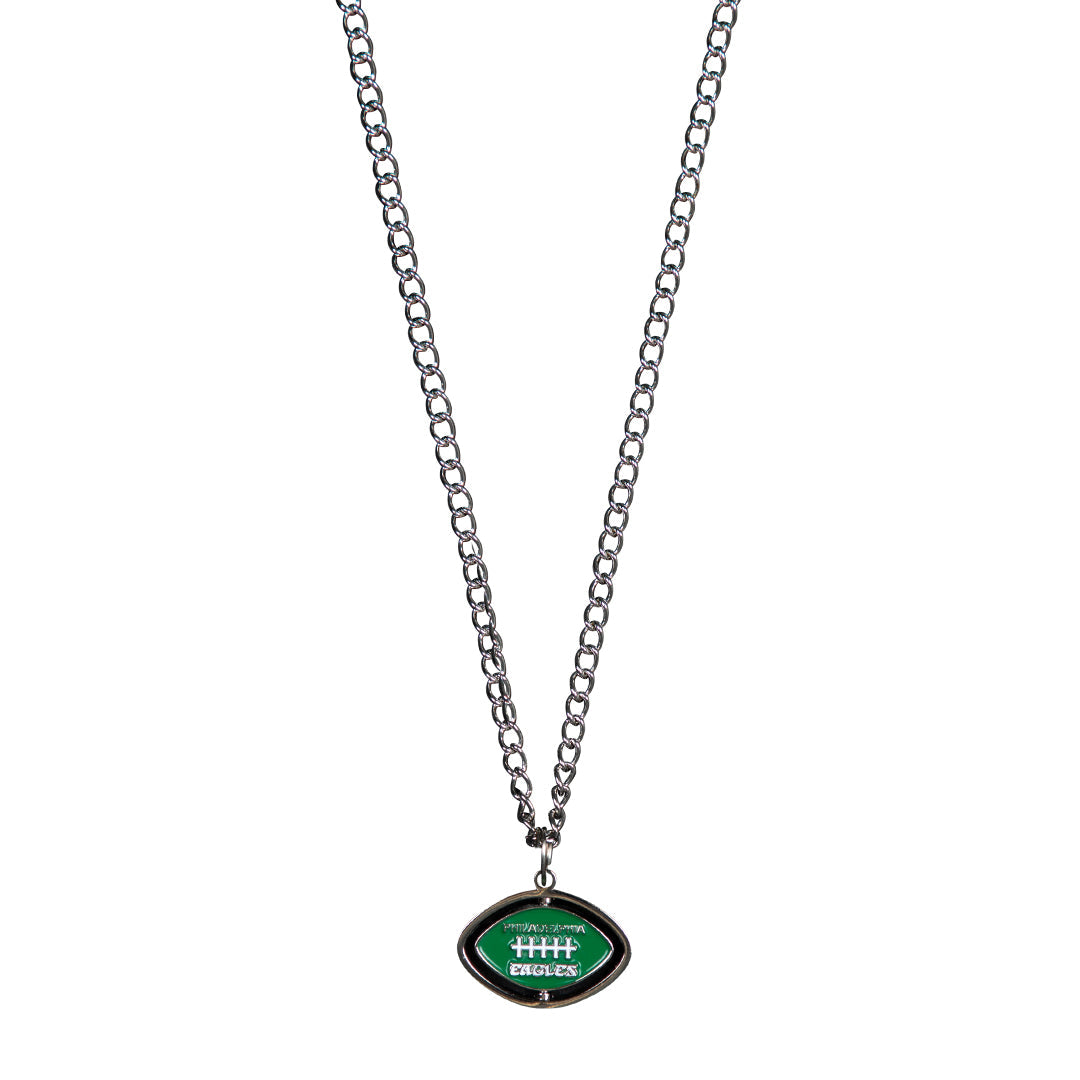 EAGLES SPINNING FOOTBALL NECKLACE by GOLF WANG