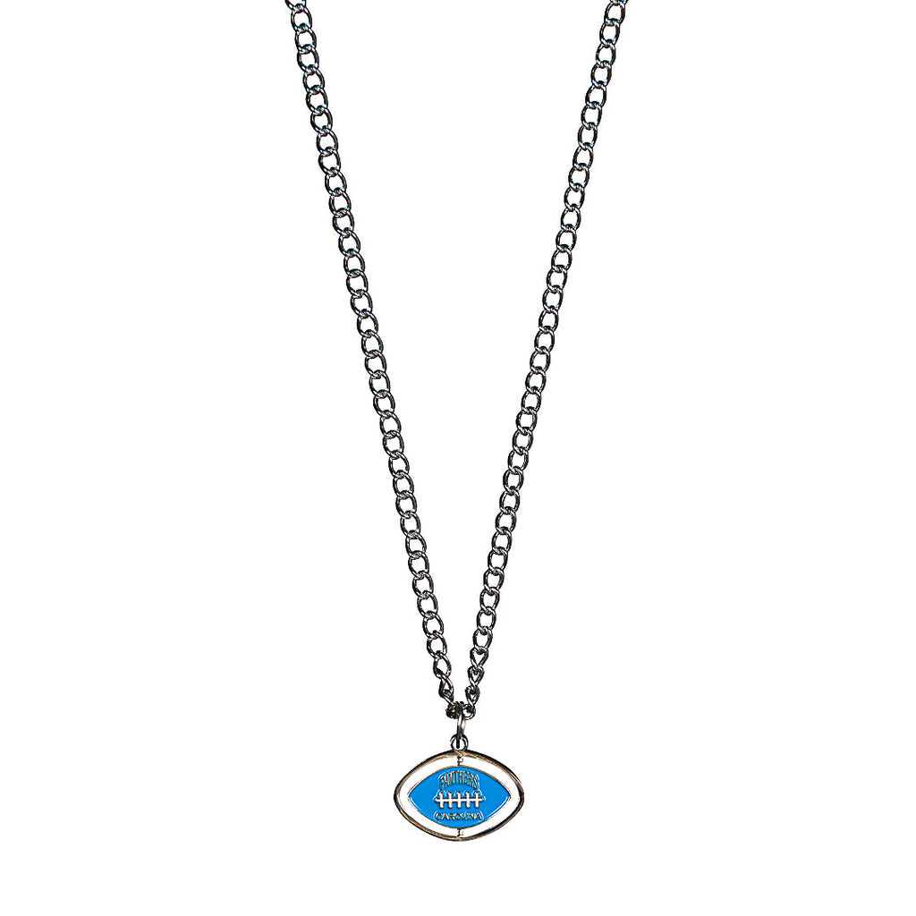 PANTHERS SPINNING FOOTBALL NECKLACE by GOLF WANG