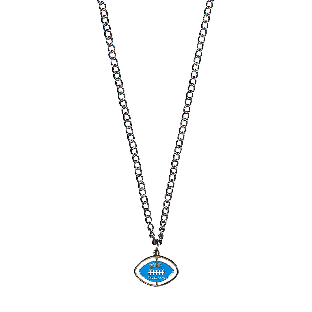PANTHERS SPINNING FOOTBALL NECKLACE by GOLF WANG