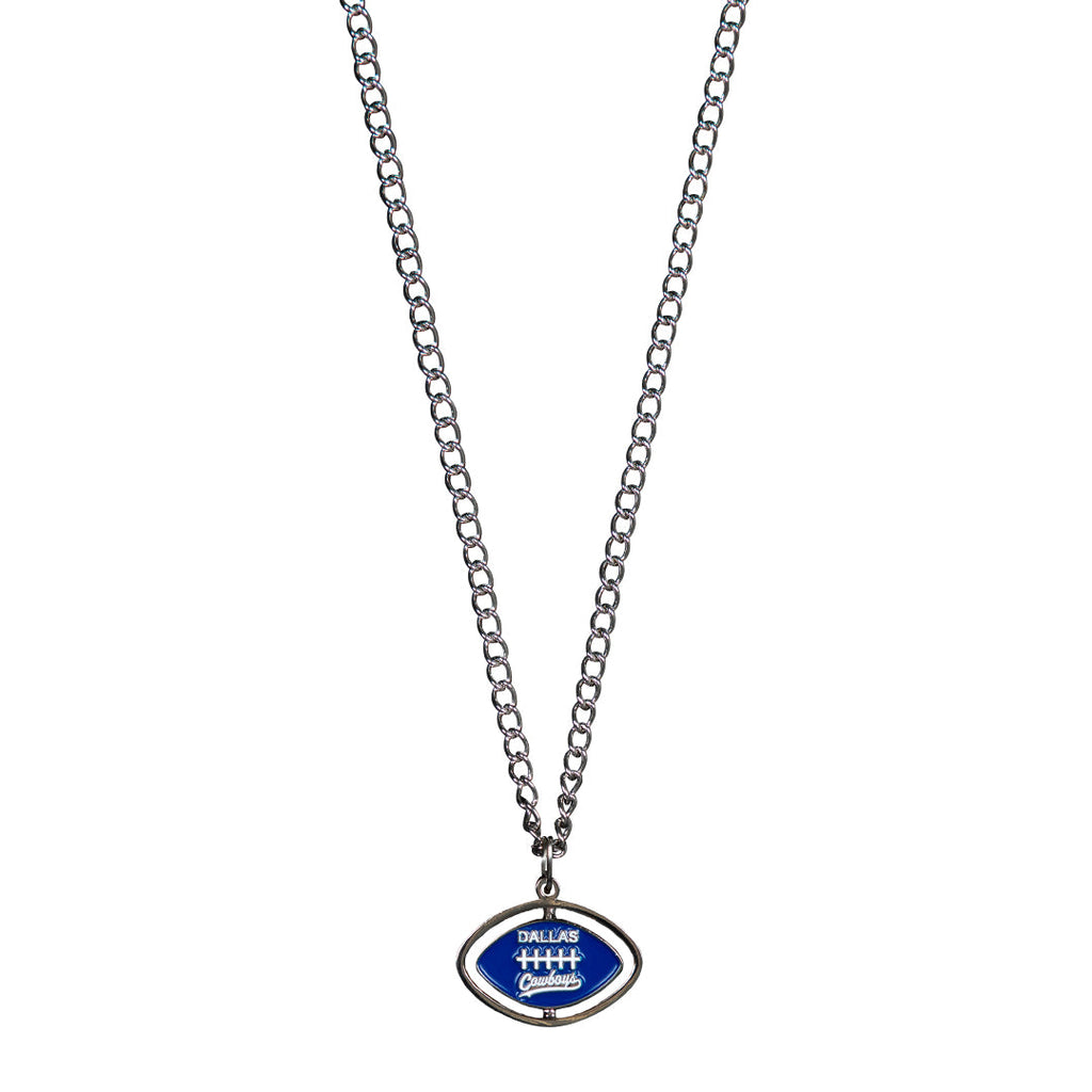 COWBOYS SPINNING FOOTBALL NECKLACE by GOLF WANG
