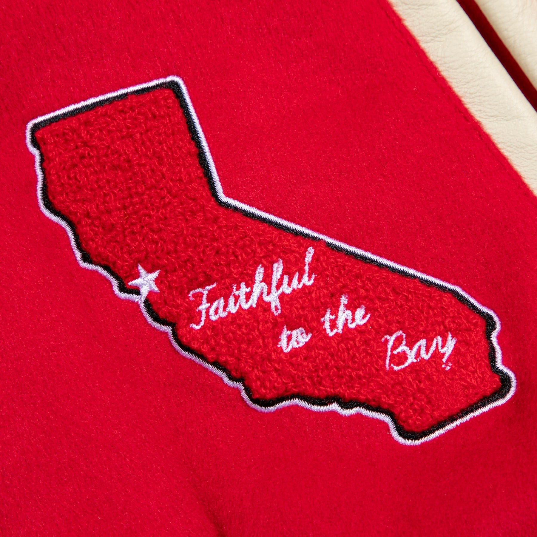 49ERS LETTERMAN JACKET by GOLF WANG