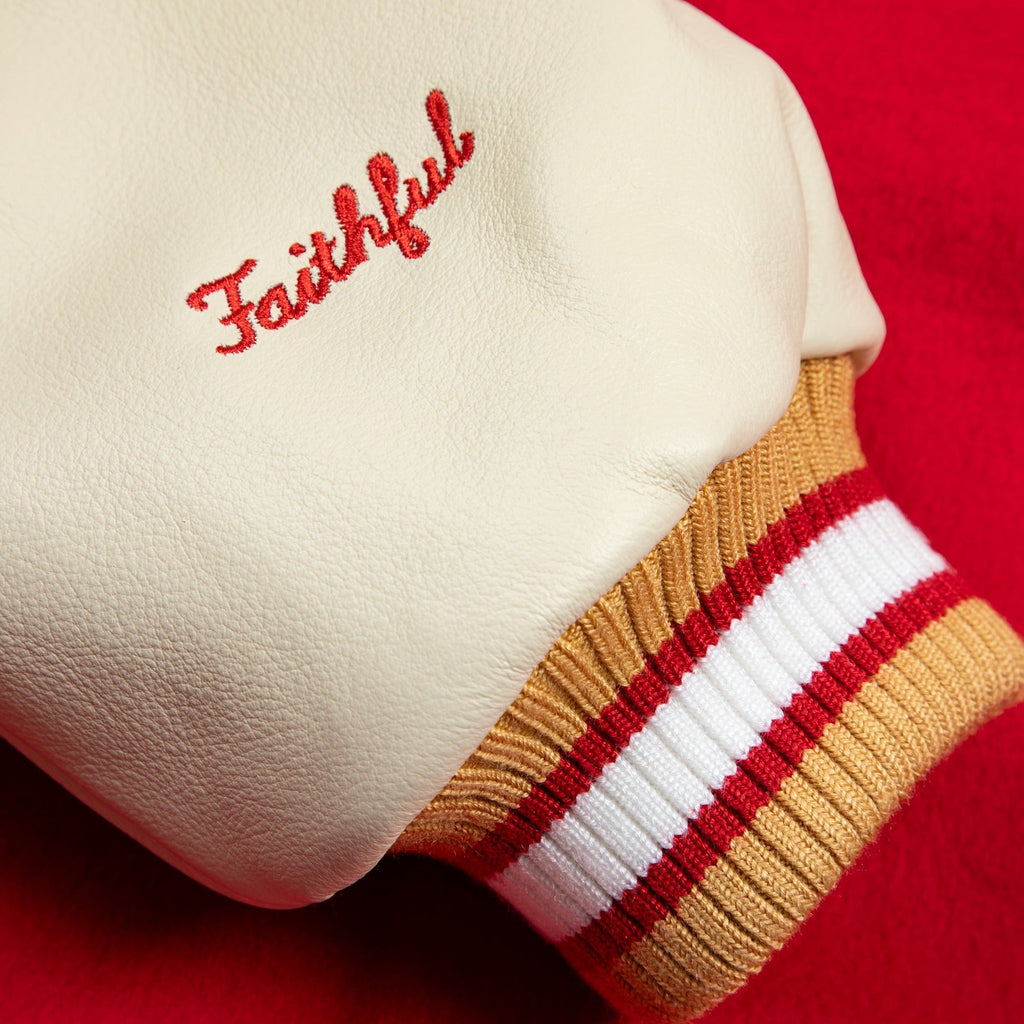 49ERS LETTERMAN JACKET by GOLF WANG