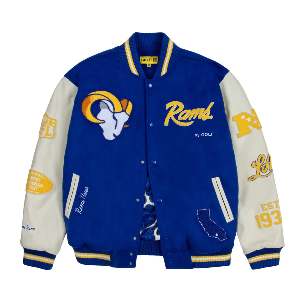 RAMS LETTERMAN JACKET by GOLF WANG
