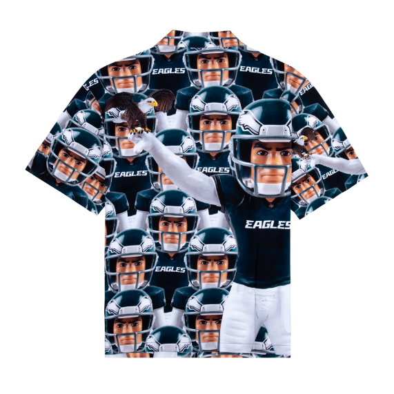 EAGLES RAYON BUTTON UP by GOLF WANG