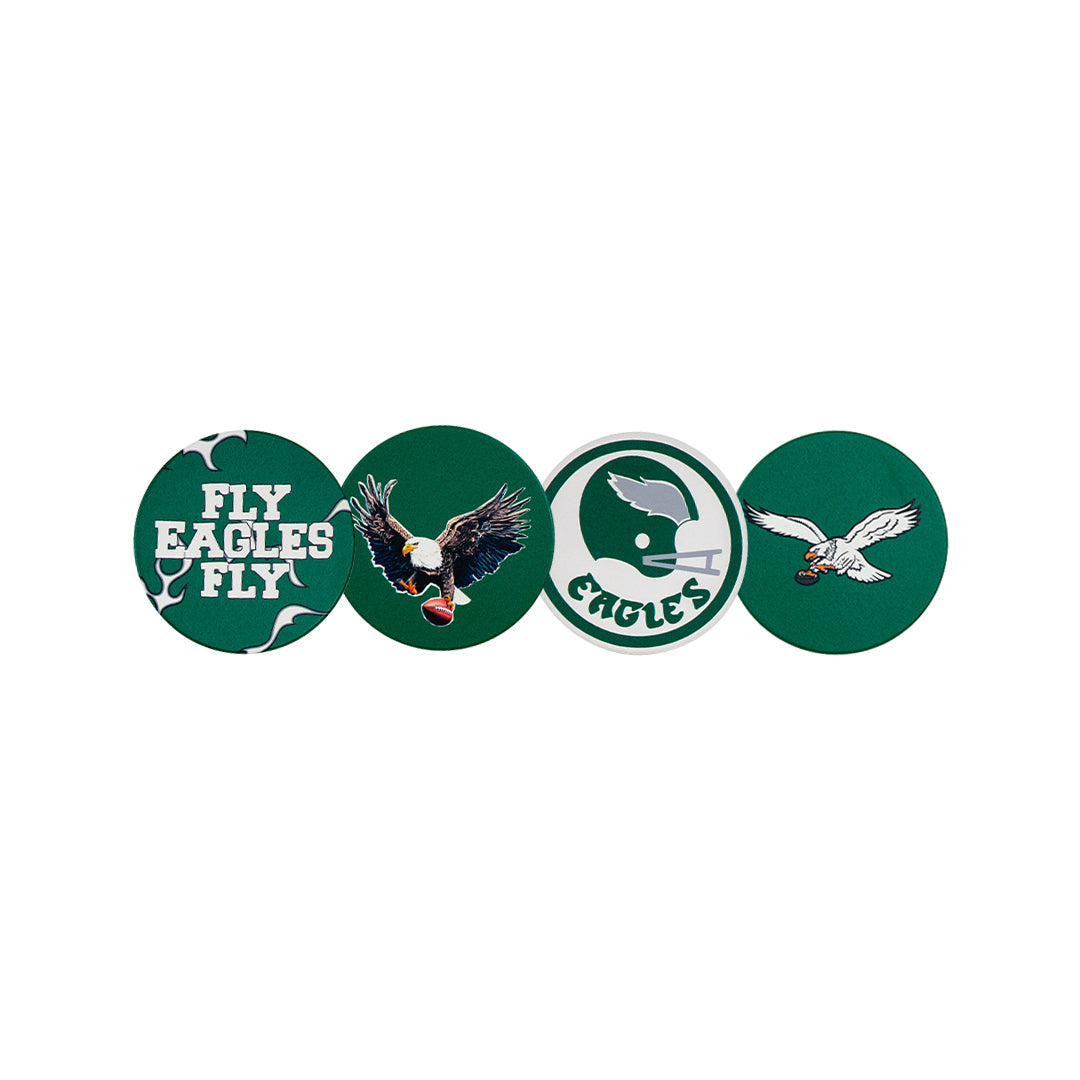 4PK EAGLES COASTERS by GOLF WANG