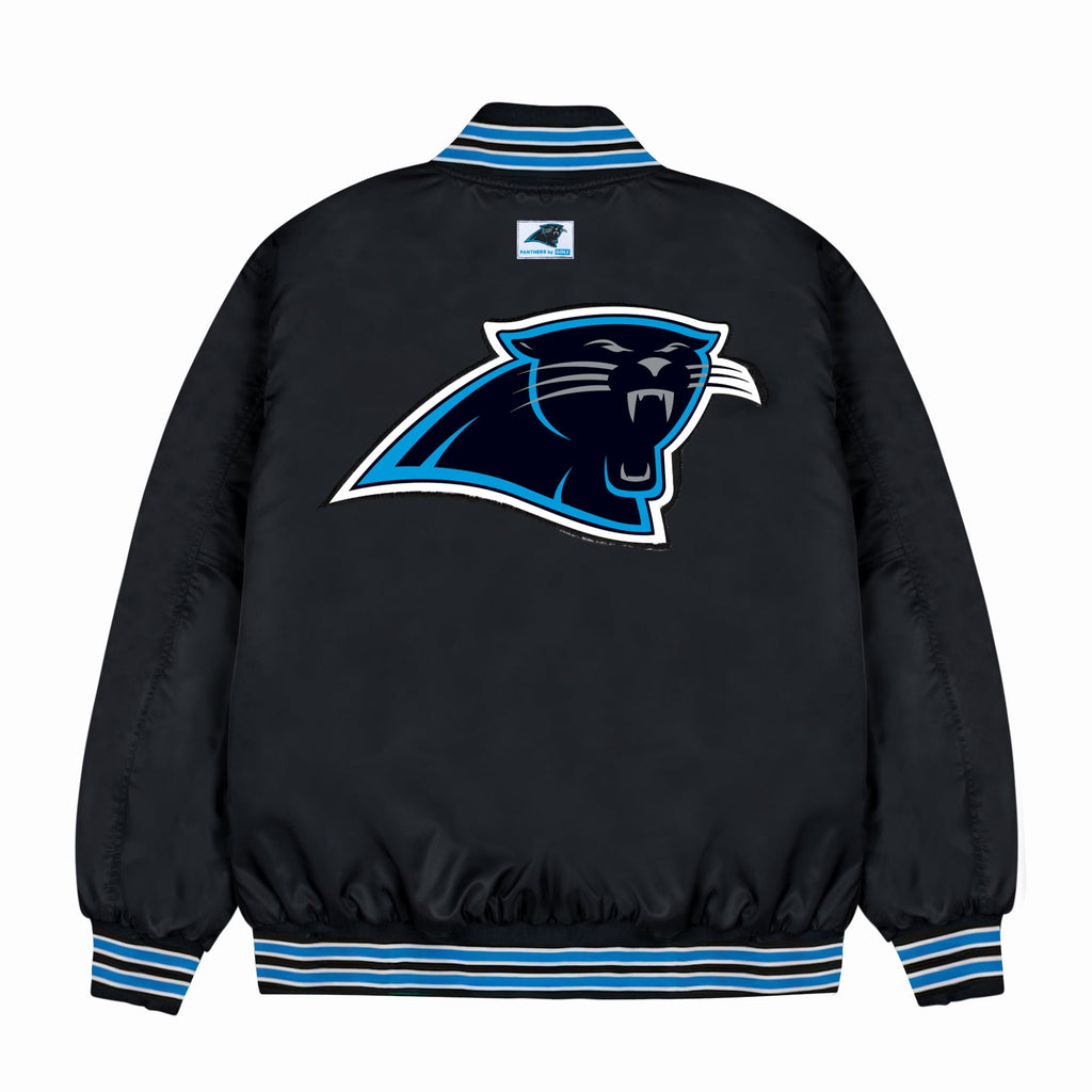 PANTHERS SATIN BOMBER JACKET by GOLF WANG