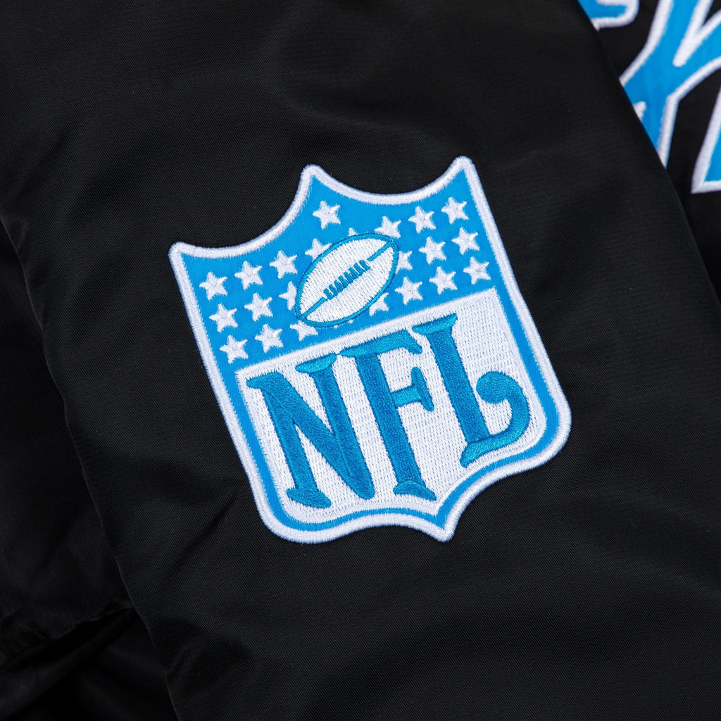 PANTHERS SATIN BOMBER JACKET by GOLF WANG