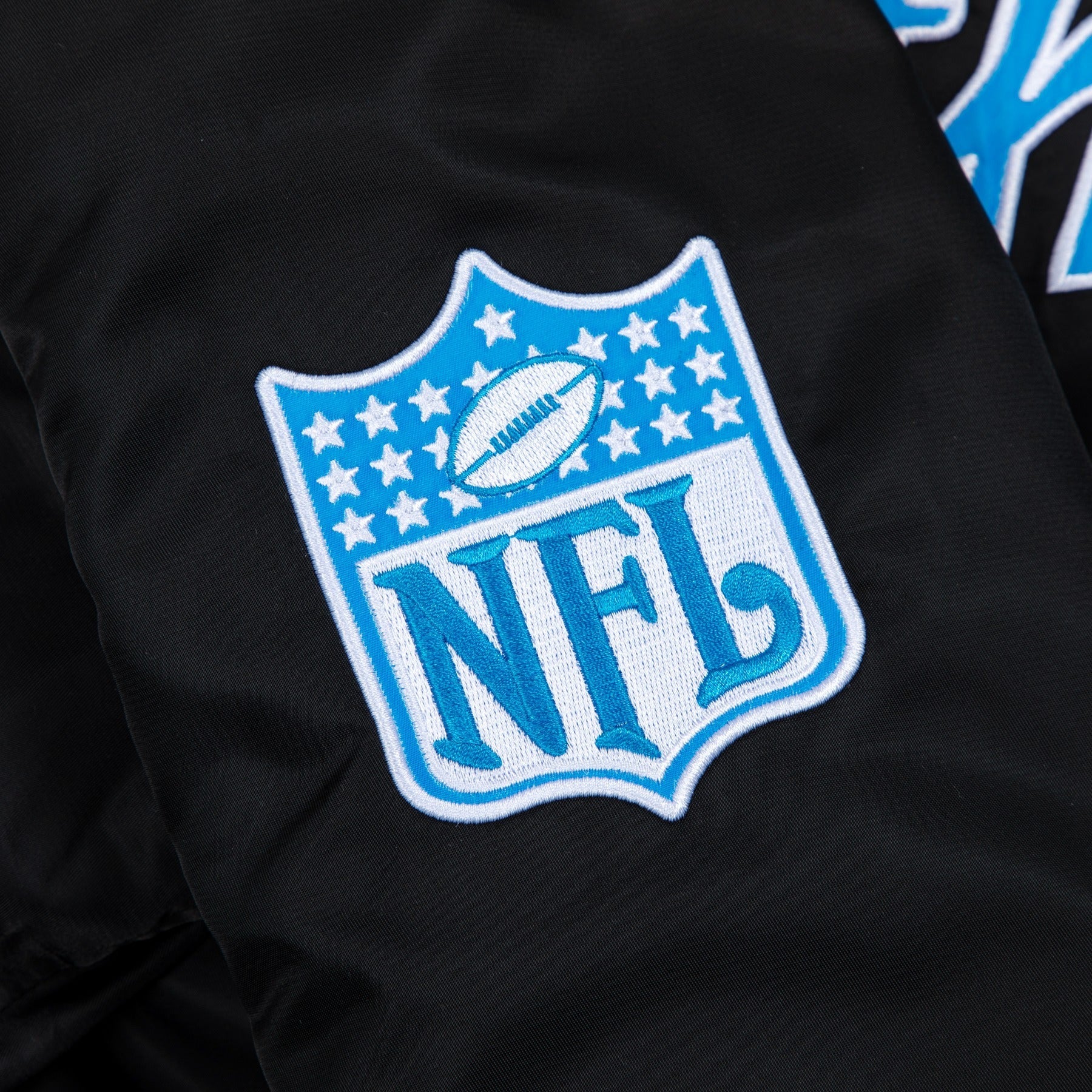 PANTHERS SATIN BOMBER JACKET by GOLF WANG