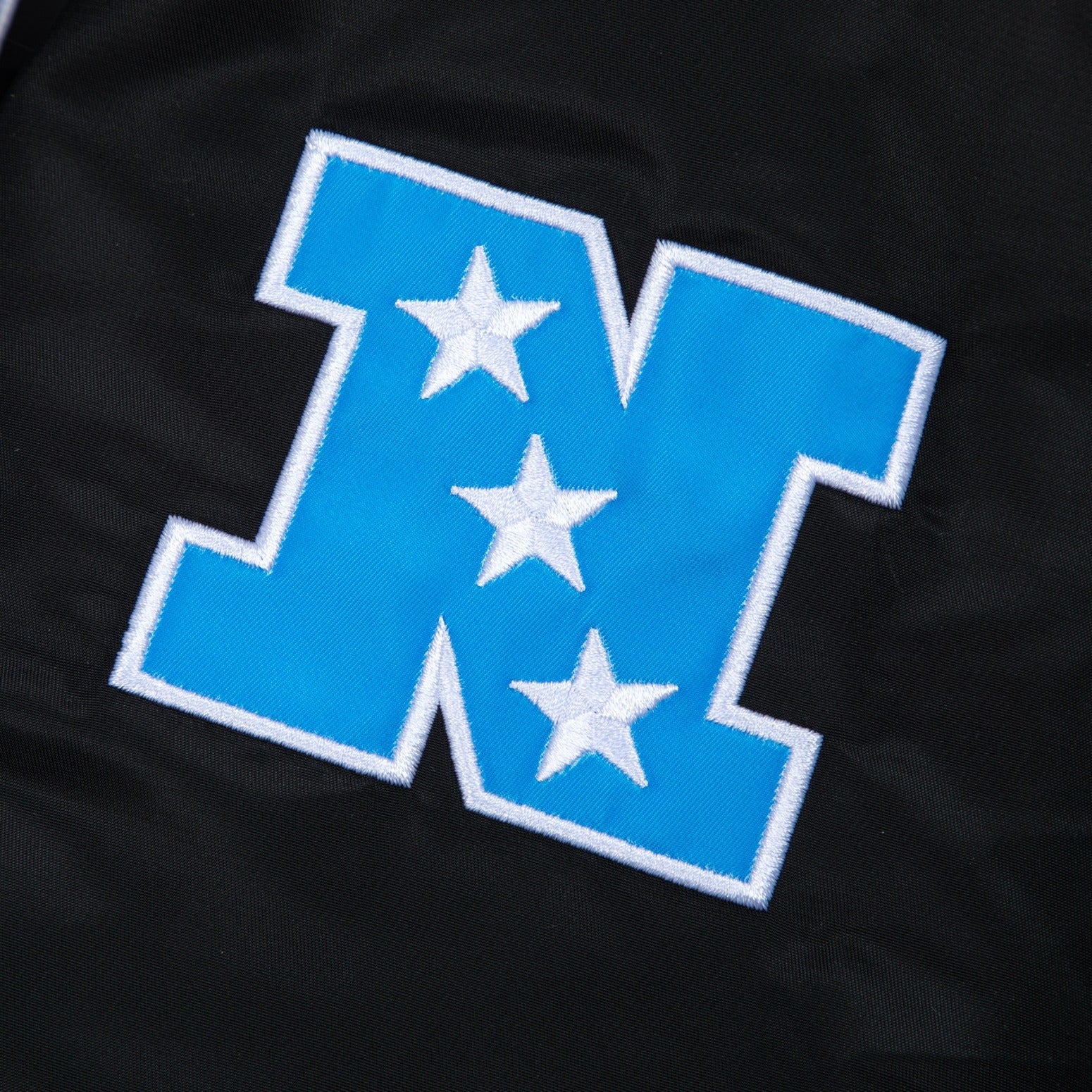 PANTHERS SATIN BOMBER JACKET by GOLF WANG