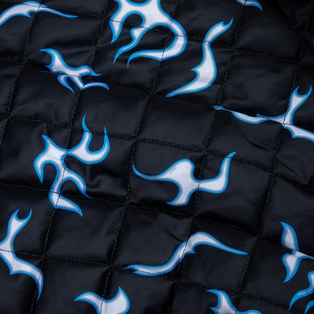 PANTHERS SATIN BOMBER JACKET by GOLF WANG