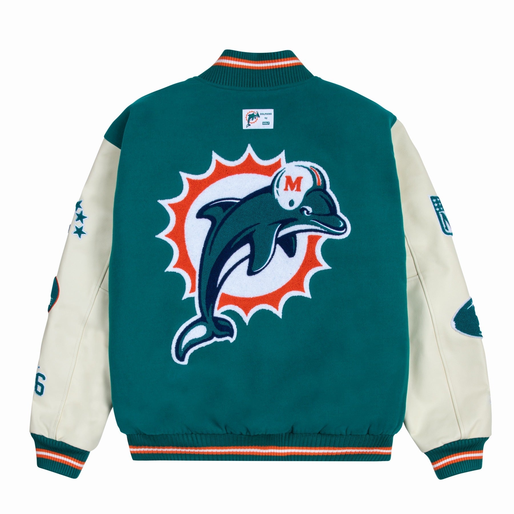 DOLPHINS LETTERMAN JACKET by GOLF WANG