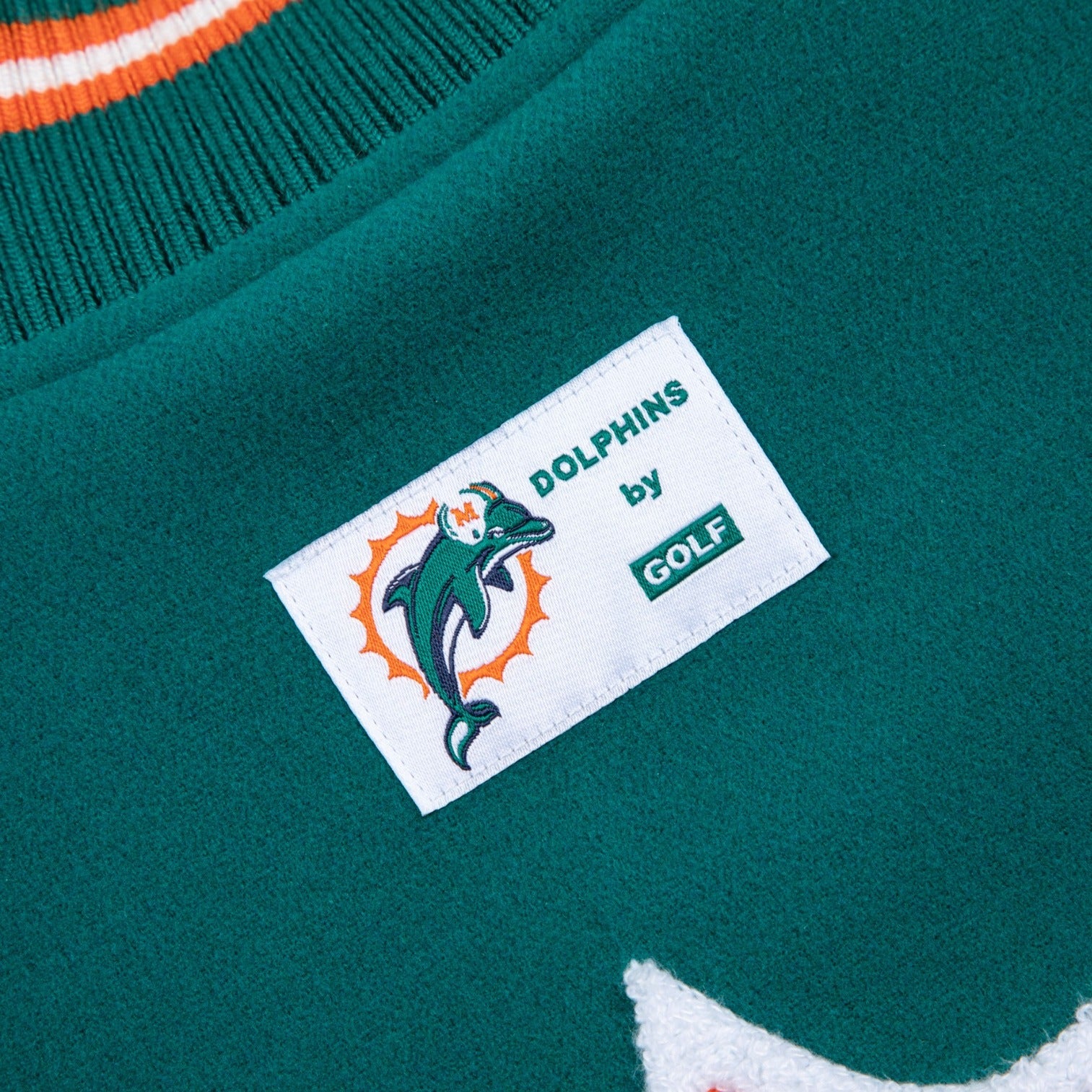 DOLPHINS LETTERMAN JACKET by GOLF WANG