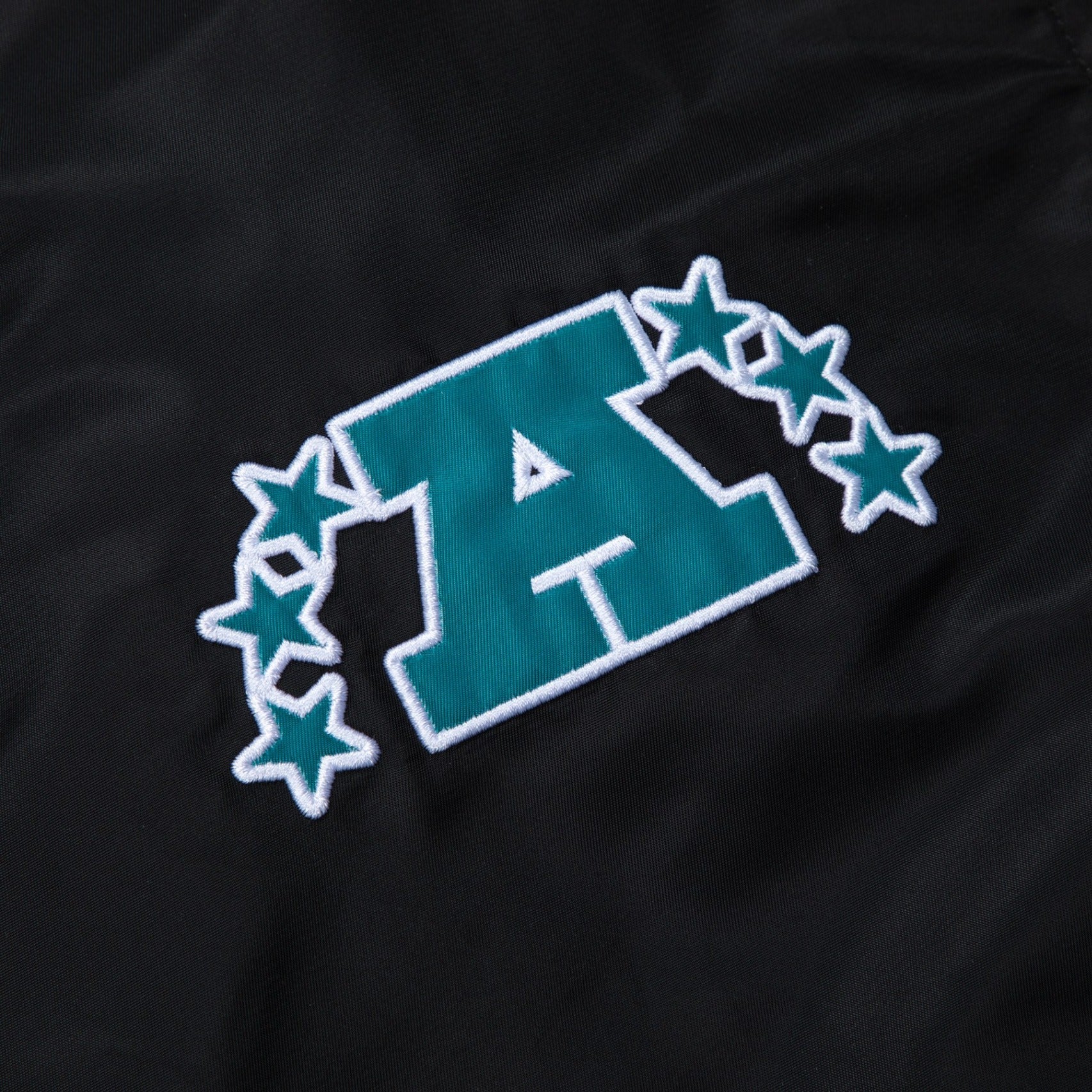 DOLPHINS SATIN BOMBER JACKET by GOLF WANG