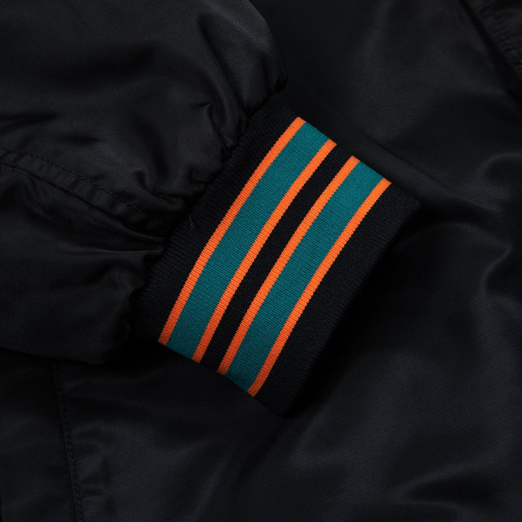 DOLPHINS SATIN BOMBER JACKET by GOLF WANG