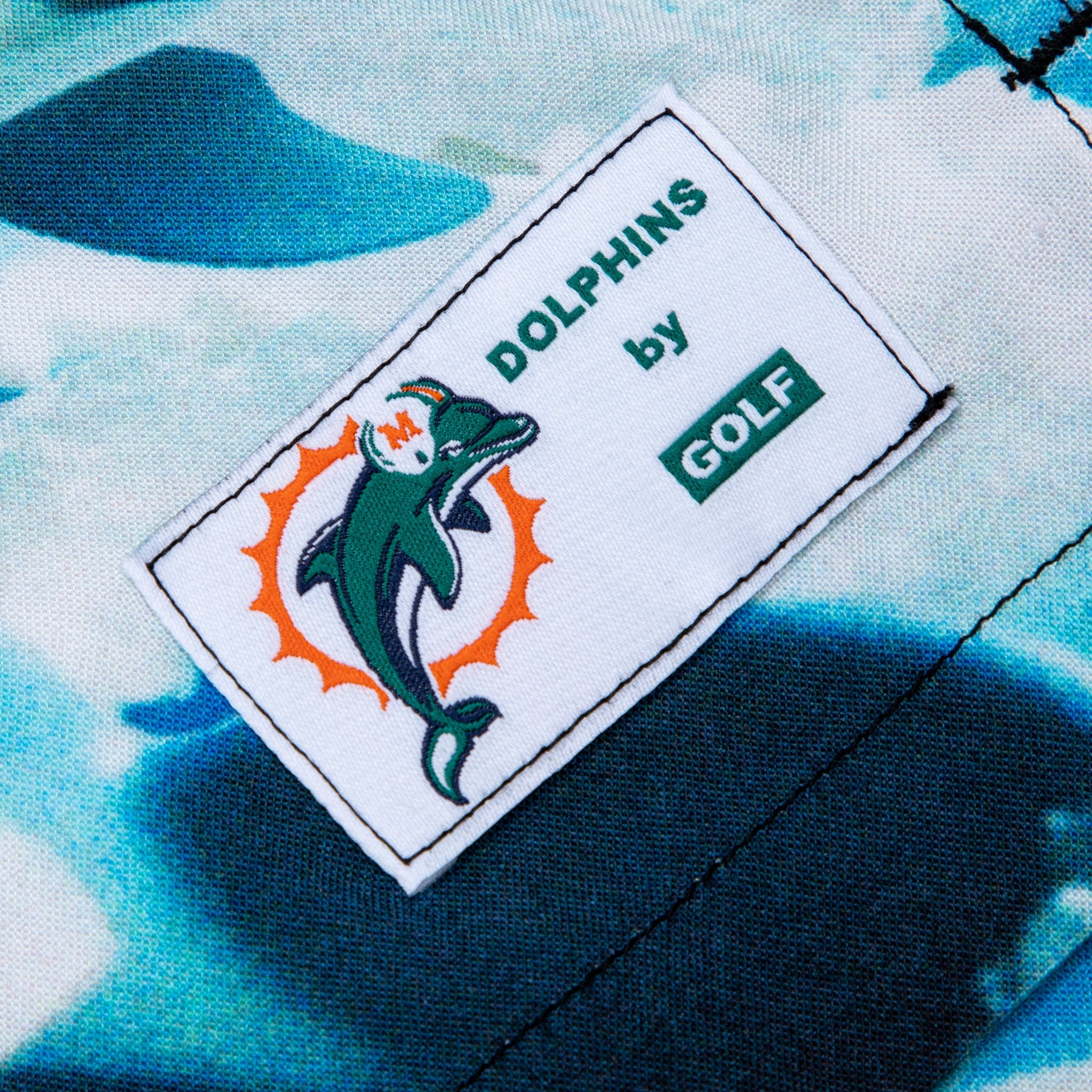 DOLPHINS MASCOT RAYON BUTTON UP by GOLF WANG
