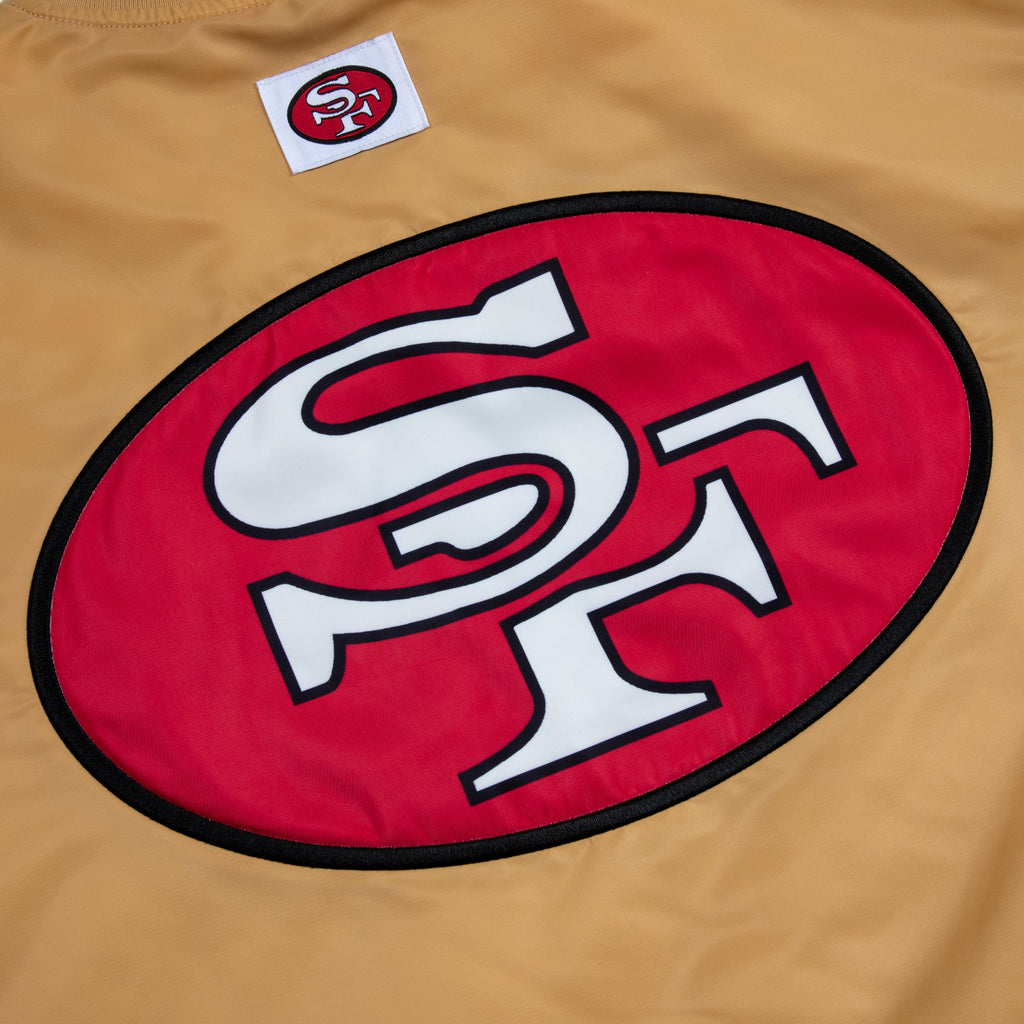 49ERS SATIN BOMBER JACKET by GOLF WANG