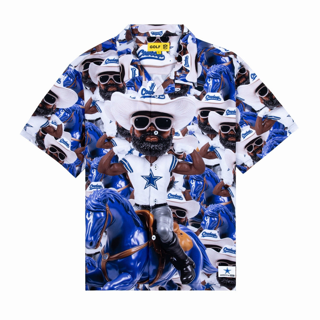 COWBOYS RAYON BUTTON UP by GOLF WANG