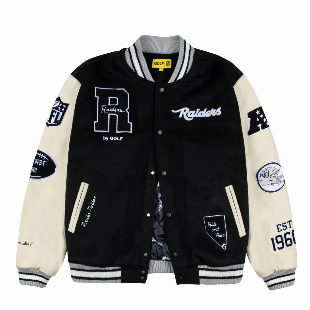 RAIDERS LETTERMAN JACKET by GOLF WANG