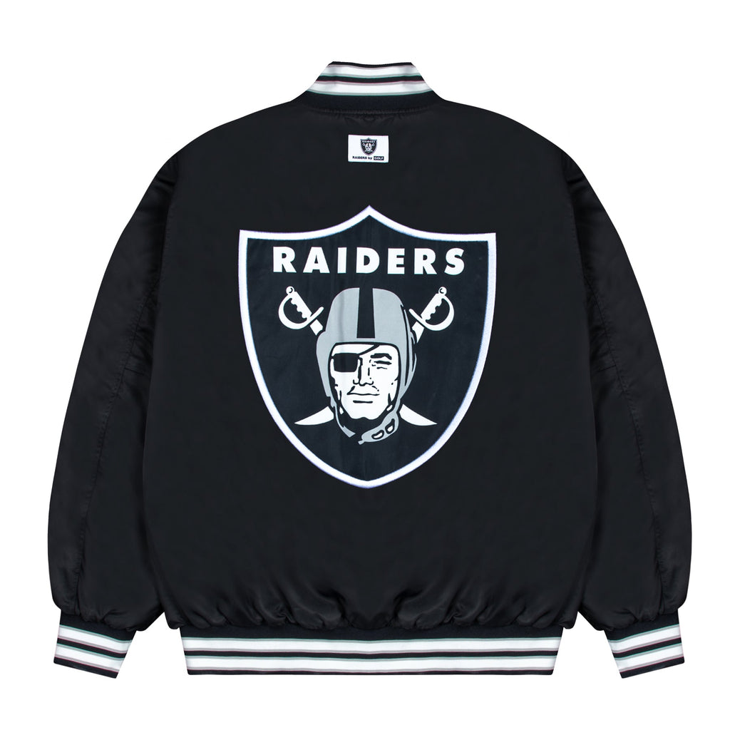 RAIDERS SATIN BOMBER JACKET by GOLF WANG