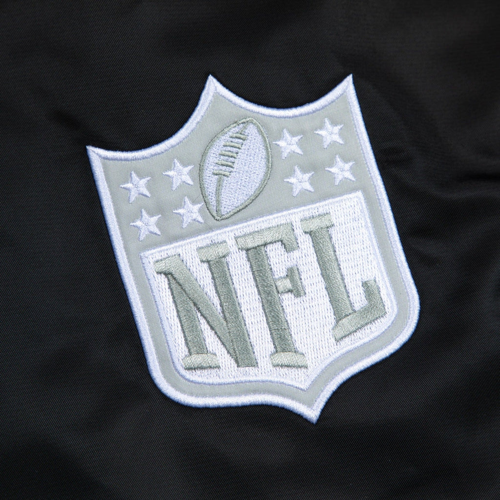 RAIDERS SATIN BOMBER JACKET by GOLF WANG