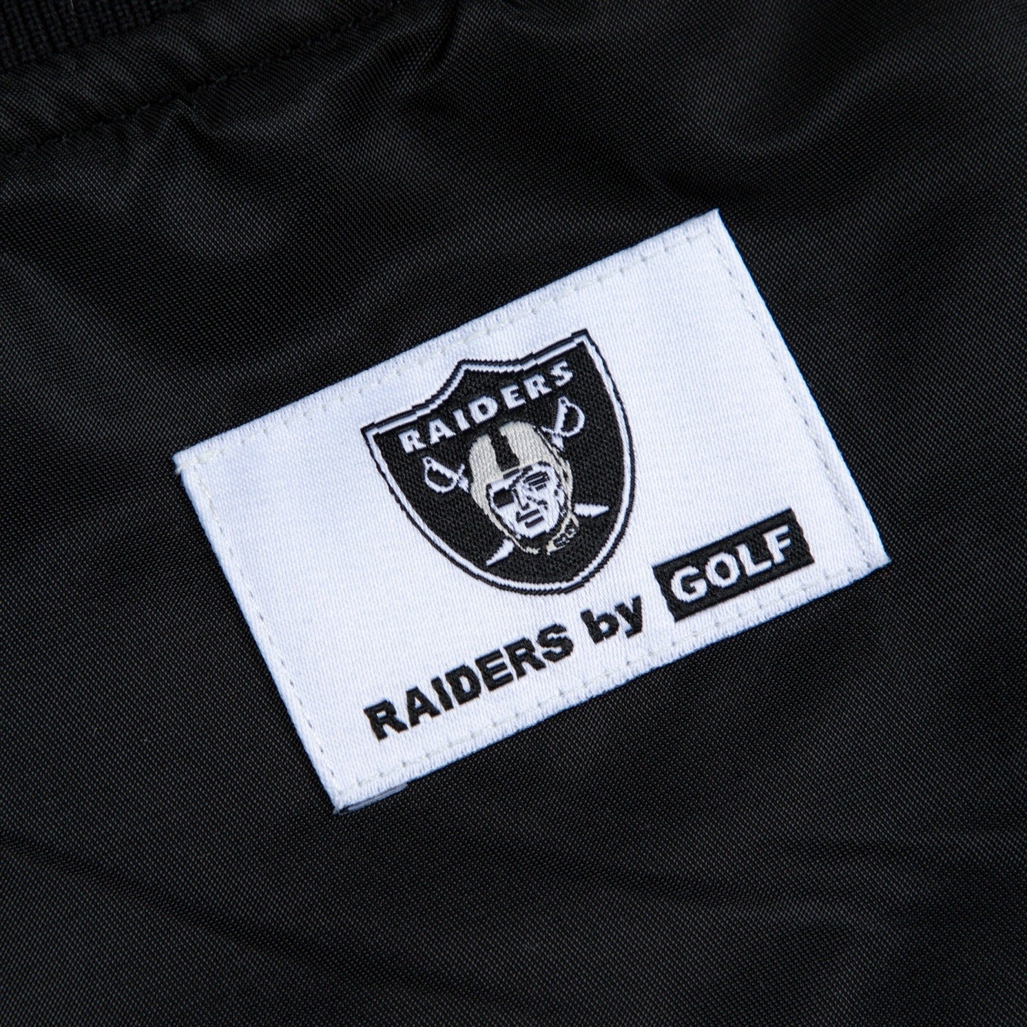 RAIDERS SATIN BOMBER JACKET by GOLF WANG