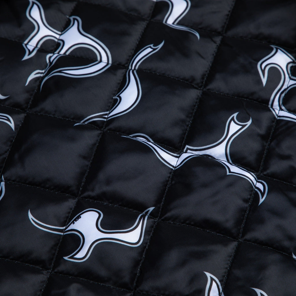 RAIDERS SATIN BOMBER JACKET by GOLF WANG