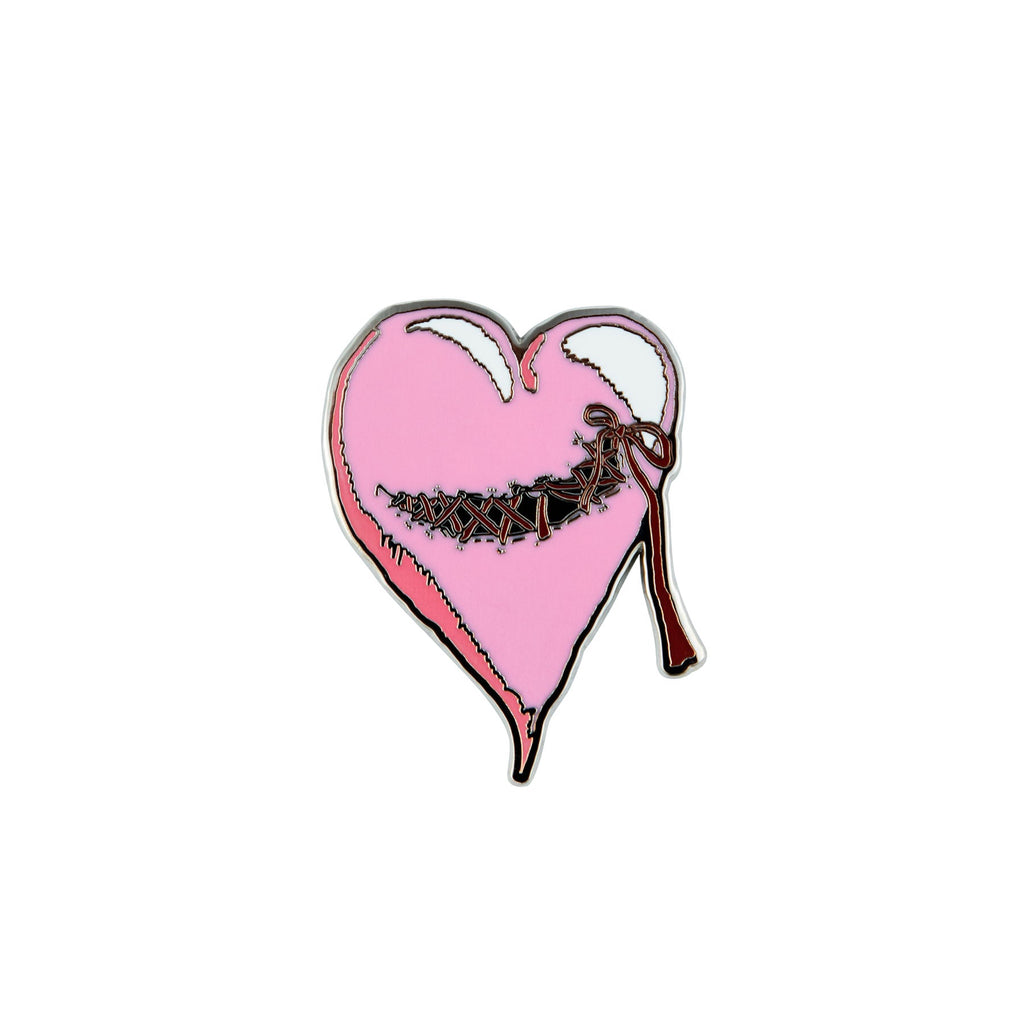 STITCHED HEART PIN by GOLF WANG