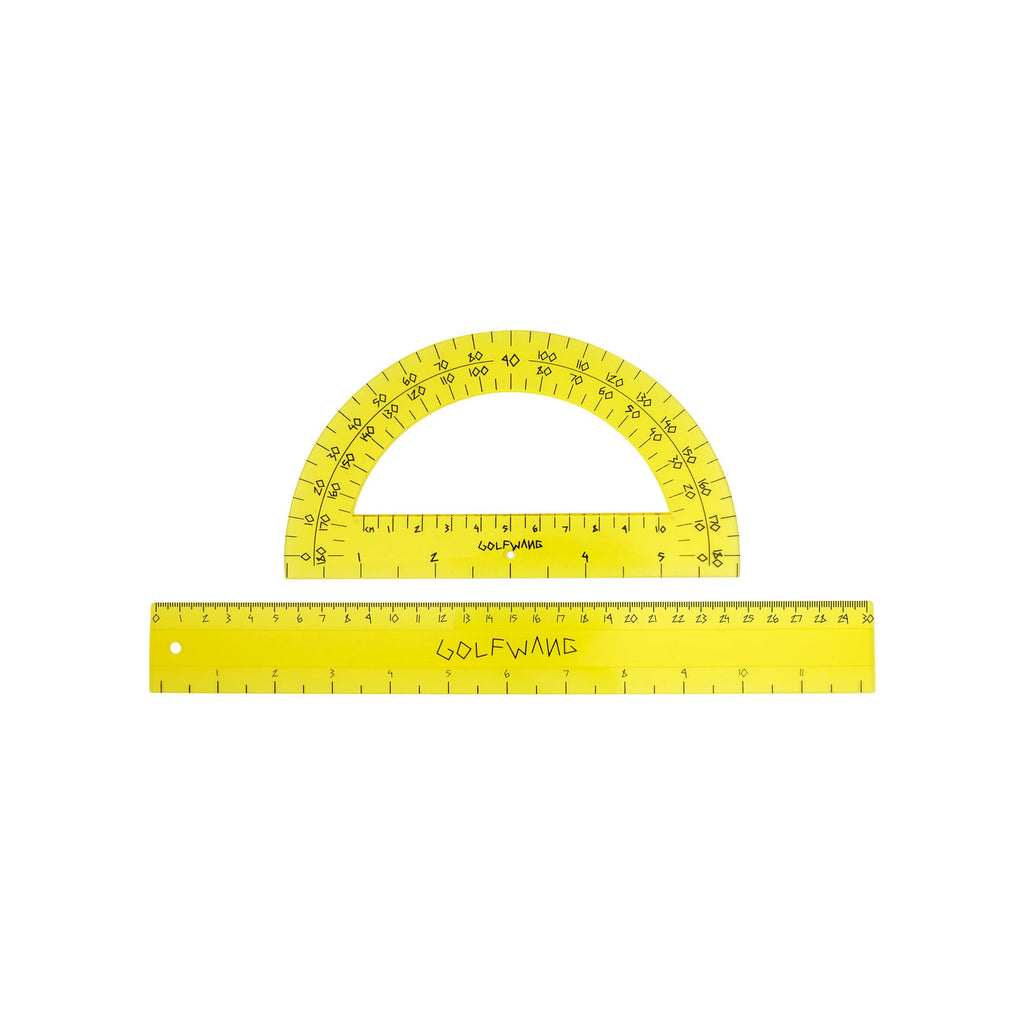 PROTRACTOR AND RULER SET by GOLF WANG