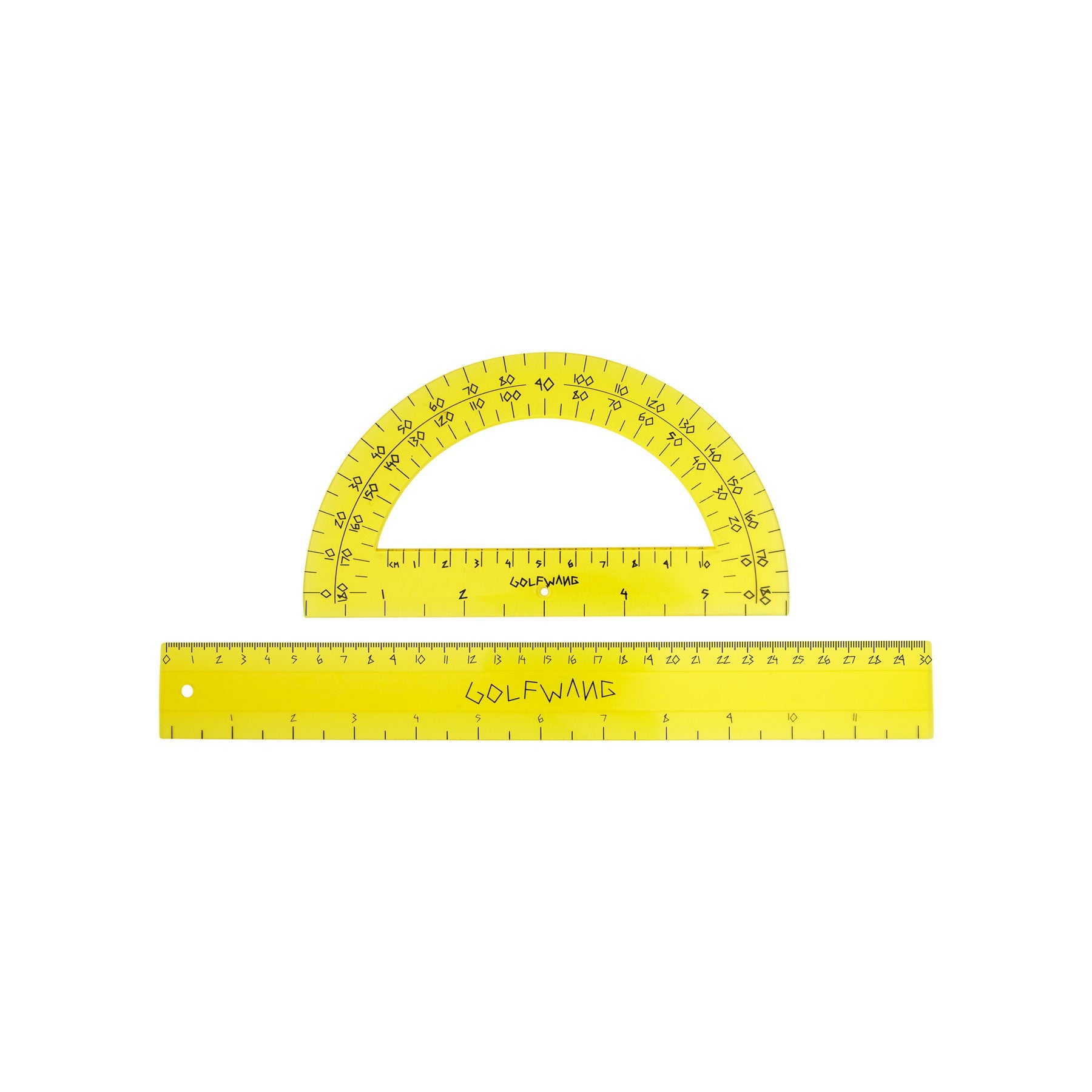 PROTRACTOR AND RULER SET by GOLF WANG