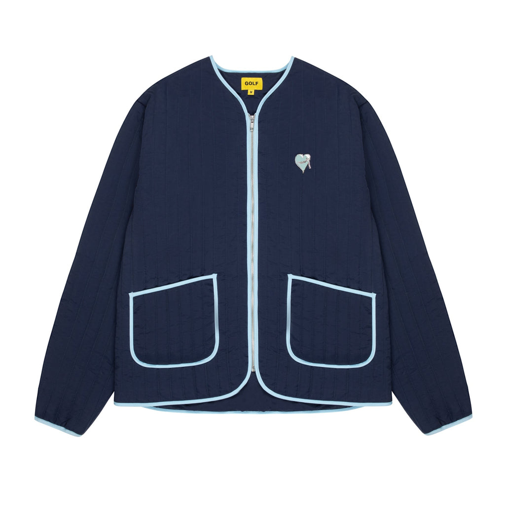 STITCHED HEART QUILTED JACKET by GOLF WANG