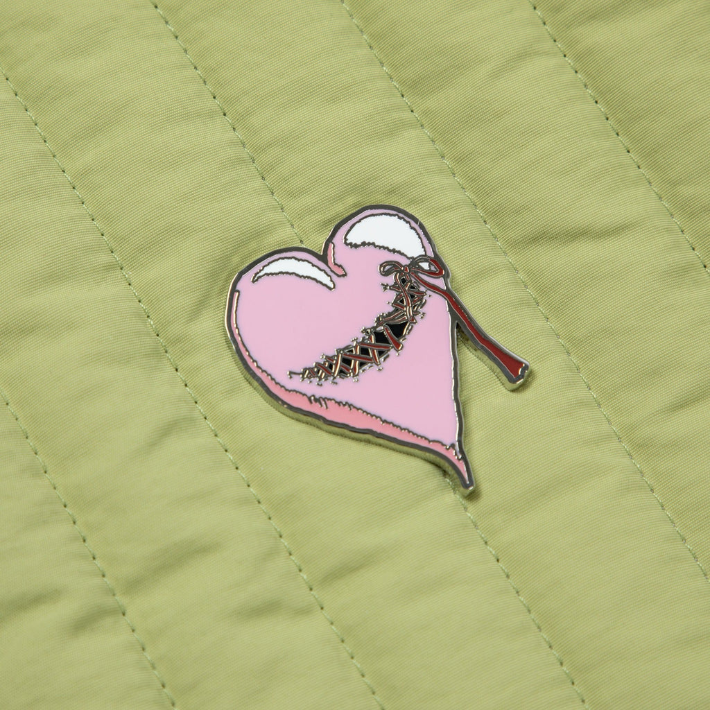 STITCHED HEART QUILTED JACKET by GOLF WANG