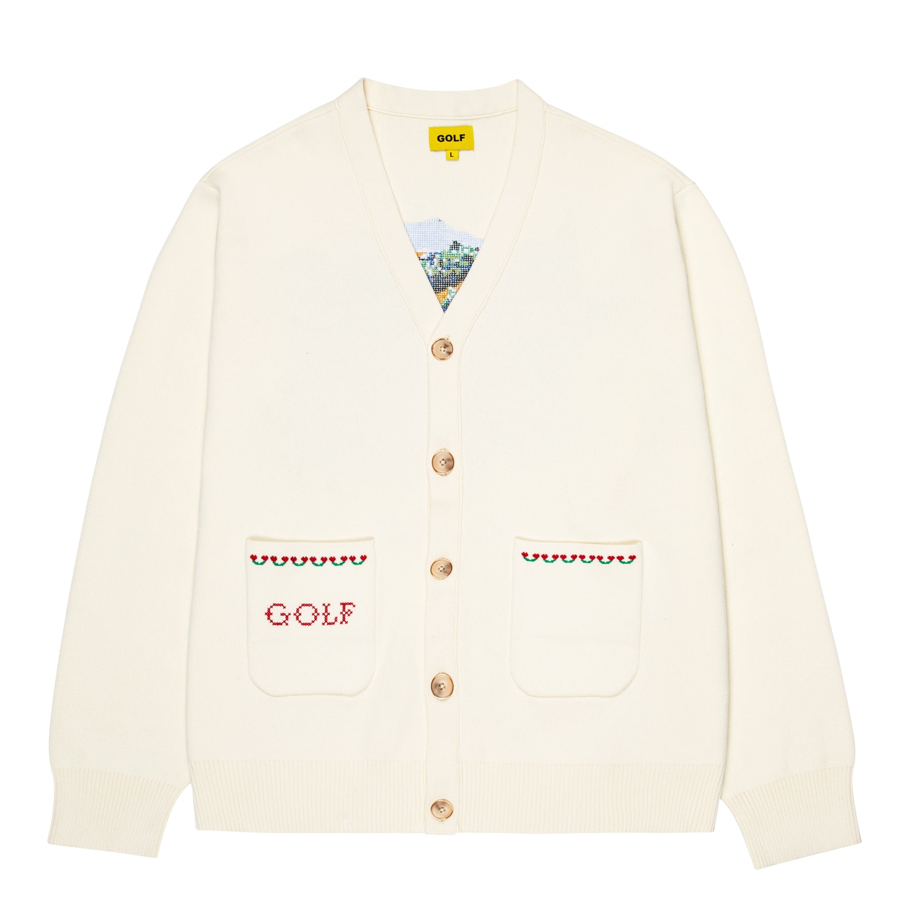 NEEDLE POINT CARDIGAN by GOLF WANG