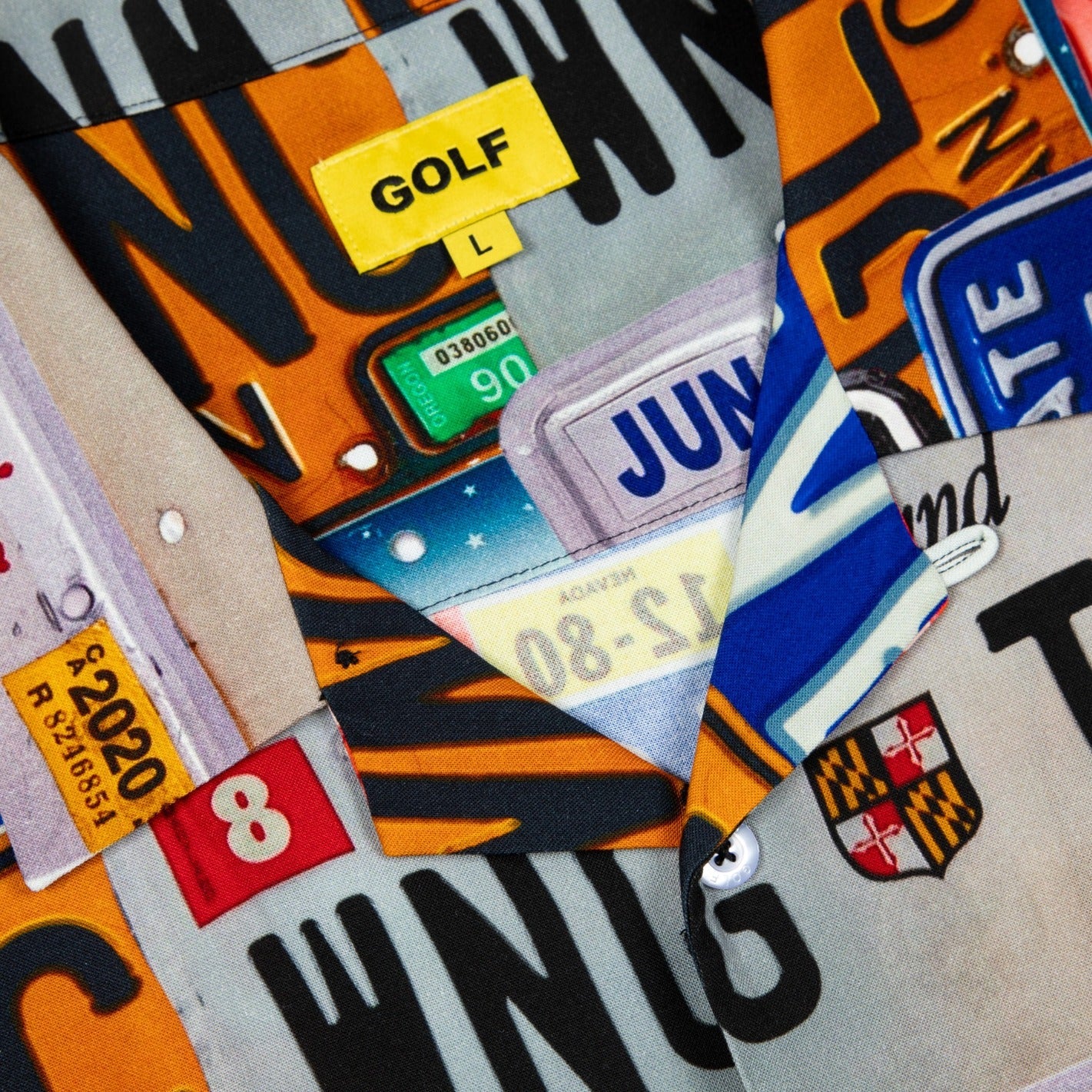 ROADTRIP RAYON BUTTON UP by GOLF WANG