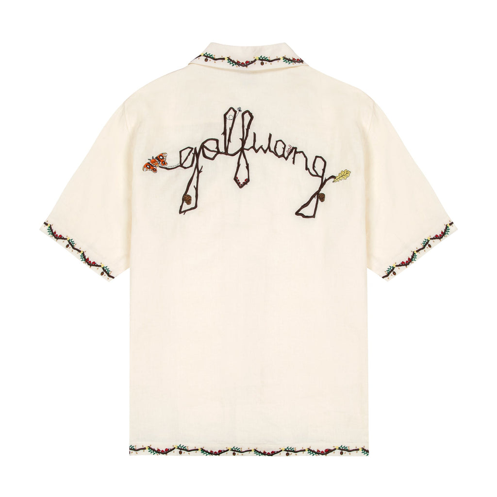 AUTUMN LINEN BUTTON UP by GOLF WANG