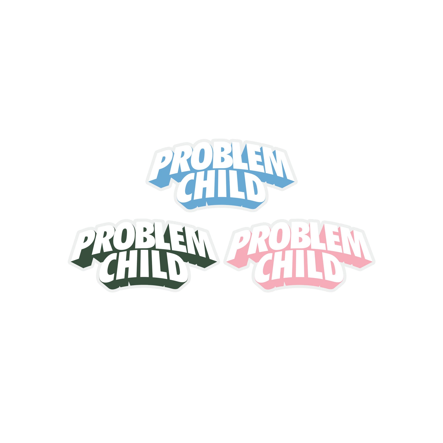 3PK PROBLEM CHILD STICKERS by GOLF WANG