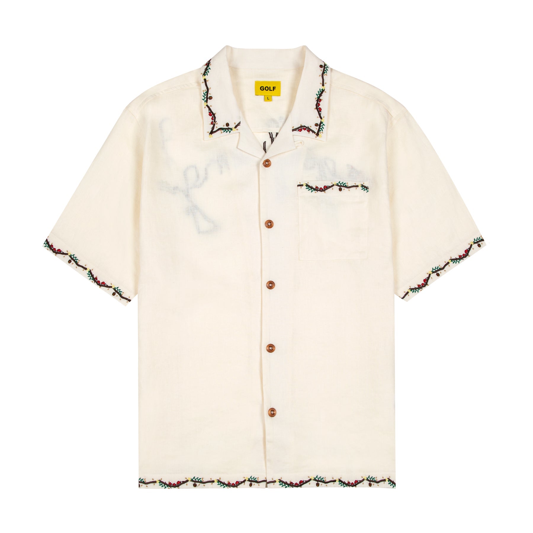AUTUMN LINEN BUTTON UP by GOLF WANG