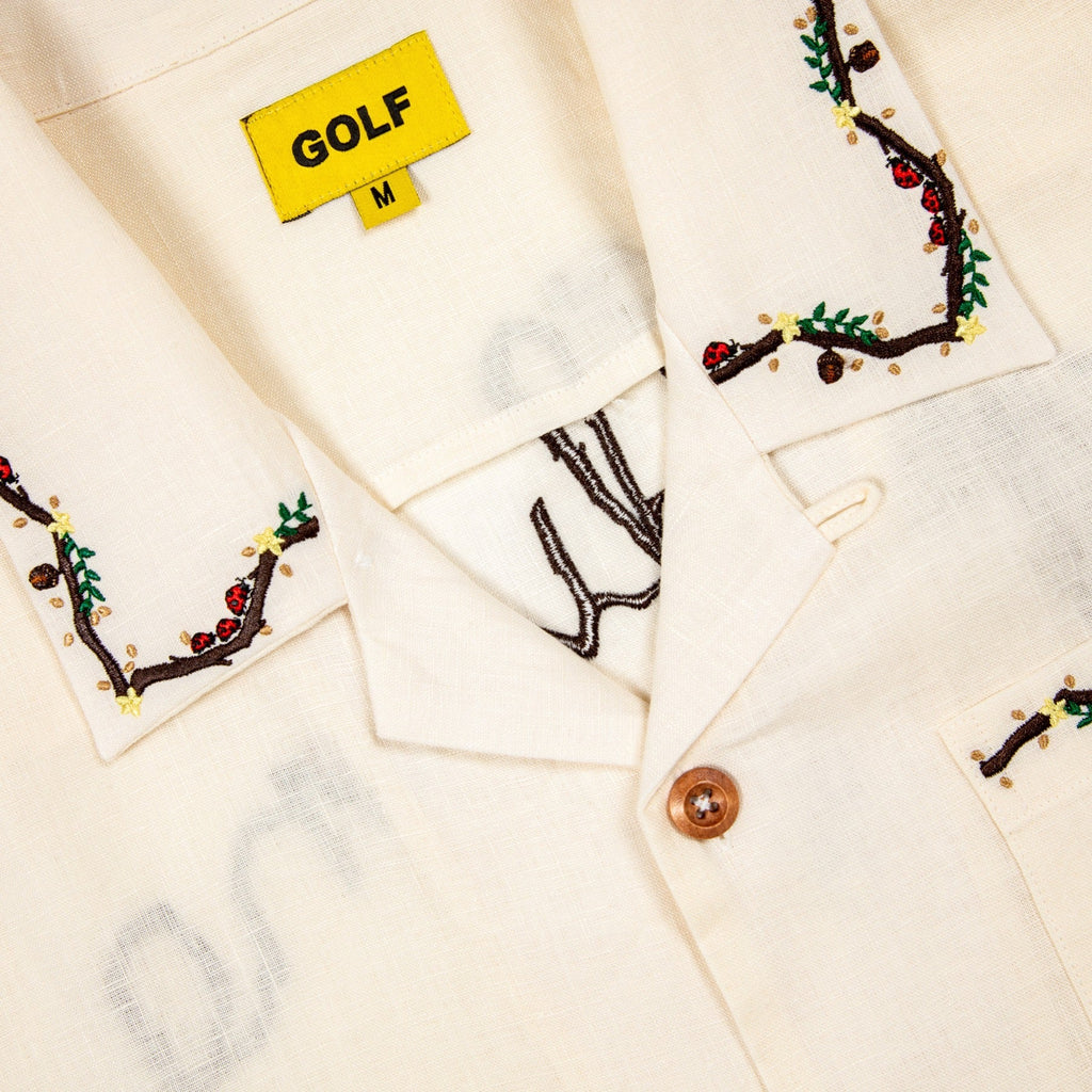 AUTUMN LINEN BUTTON UP by GOLF WANG