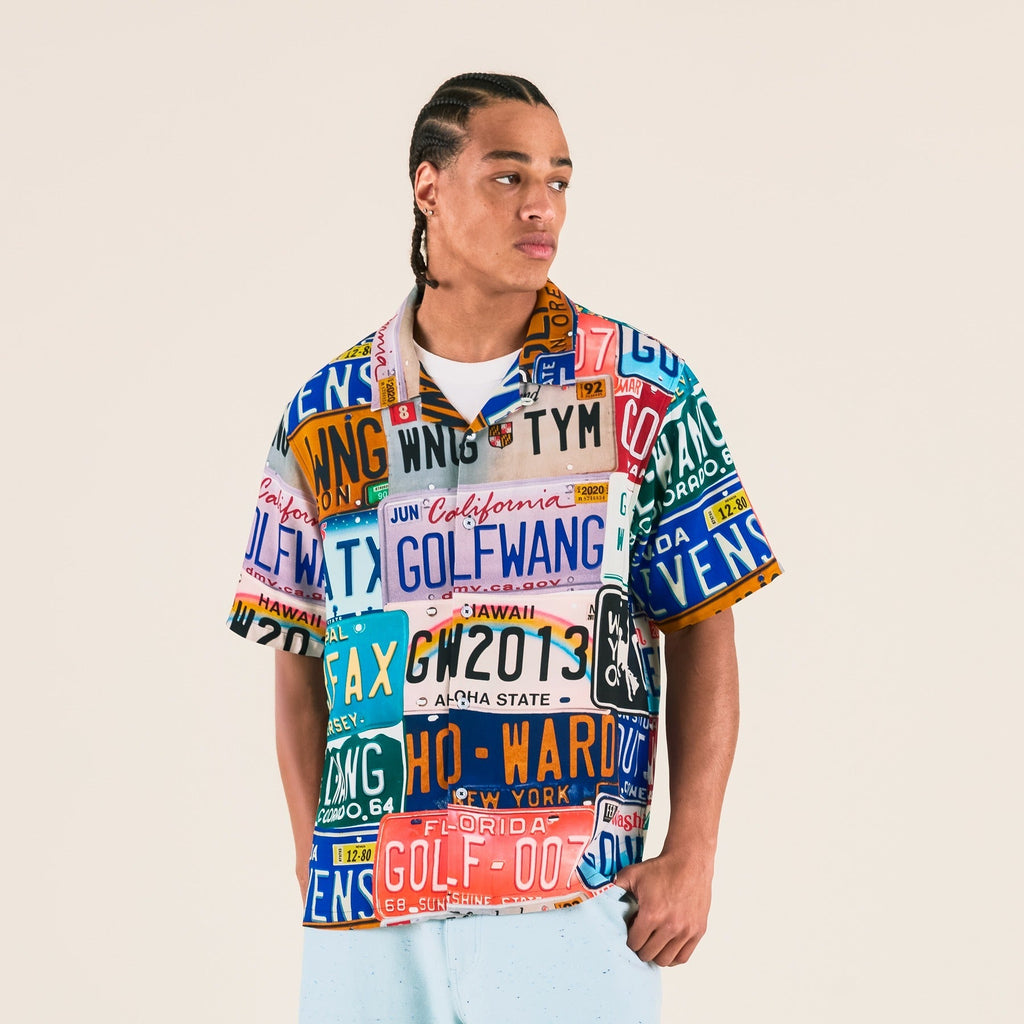 ROADTRIP RAYON BUTTON UP by GOLF WANG